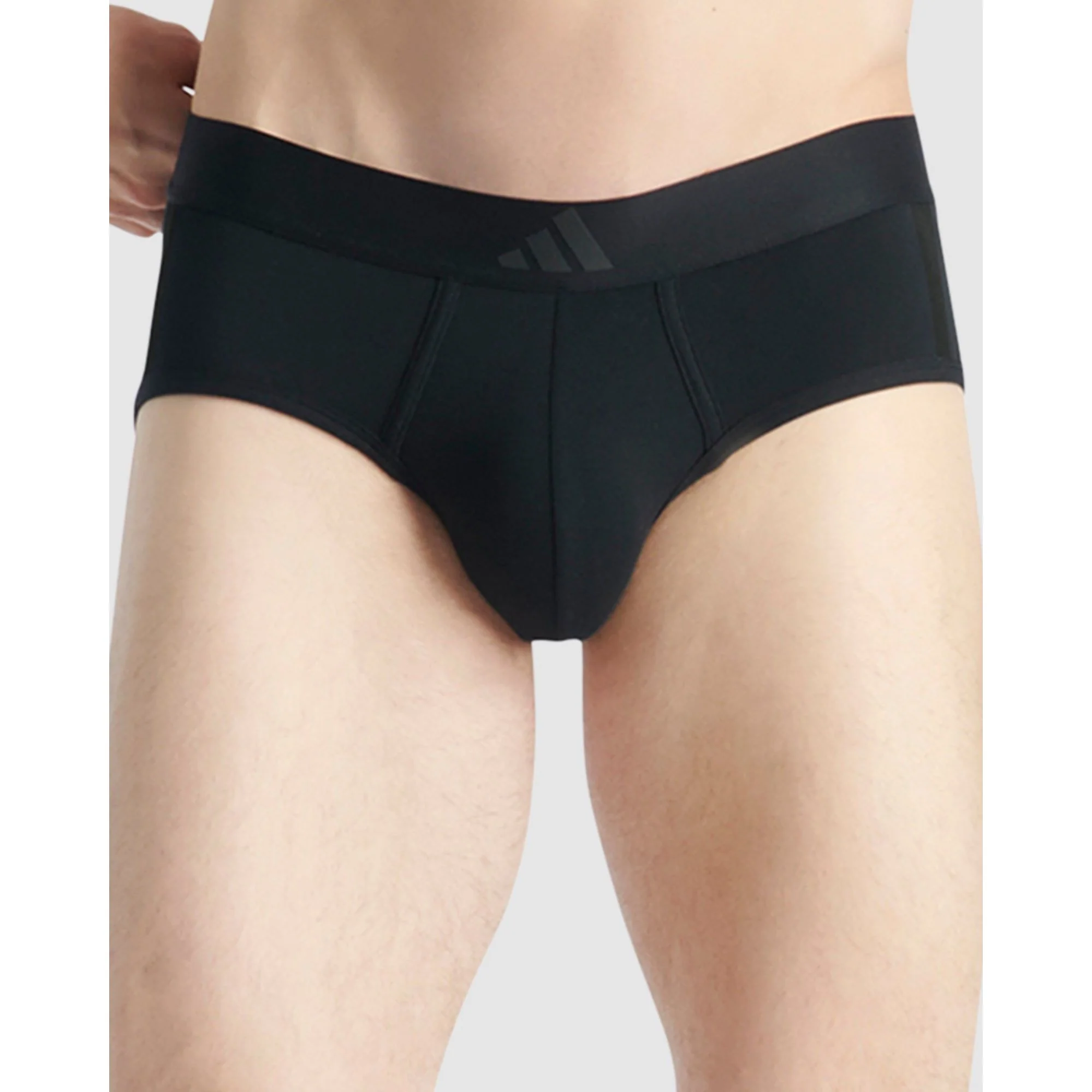 2 Pack Active Flex Cotton 3 Stripes Low Rise Brief Underwear - Image 2
