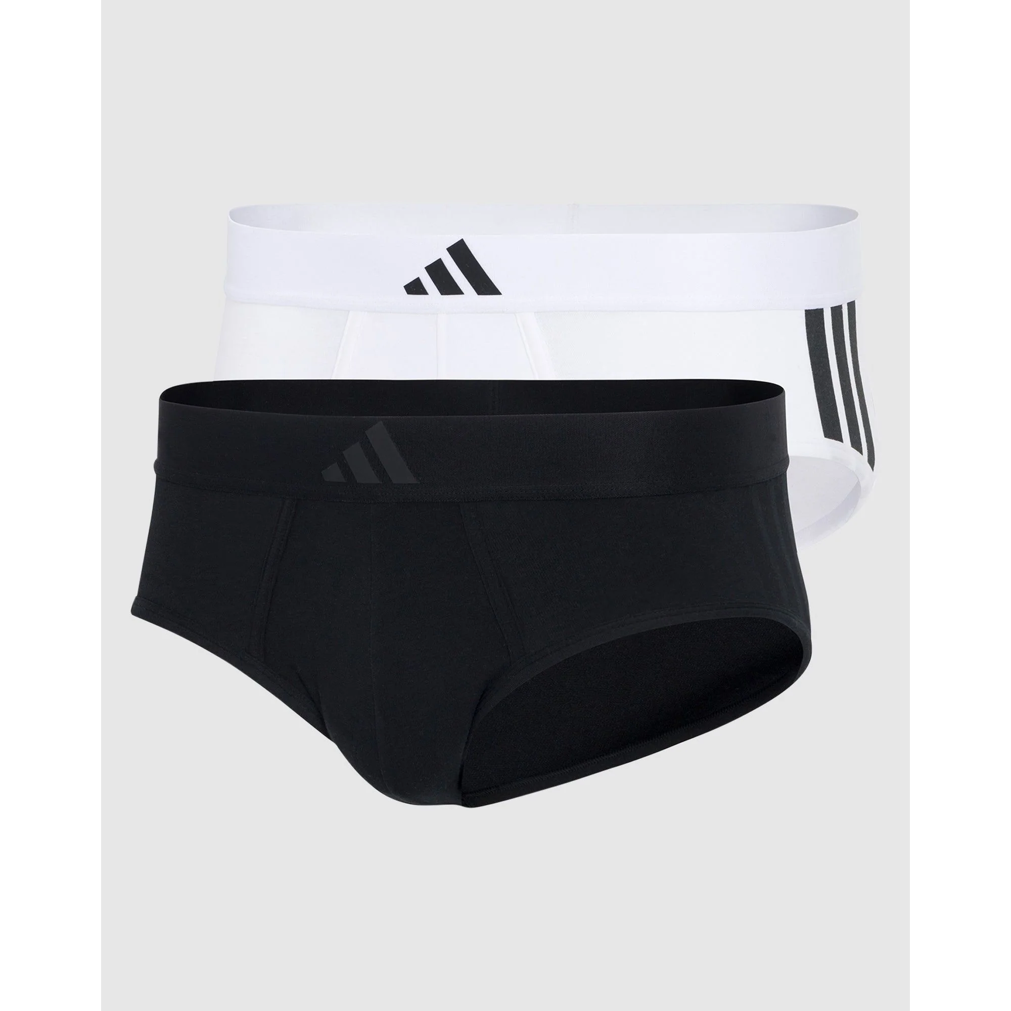 2 Pack Active Flex Cotton 3 Stripes Low Rise Brief Underwear