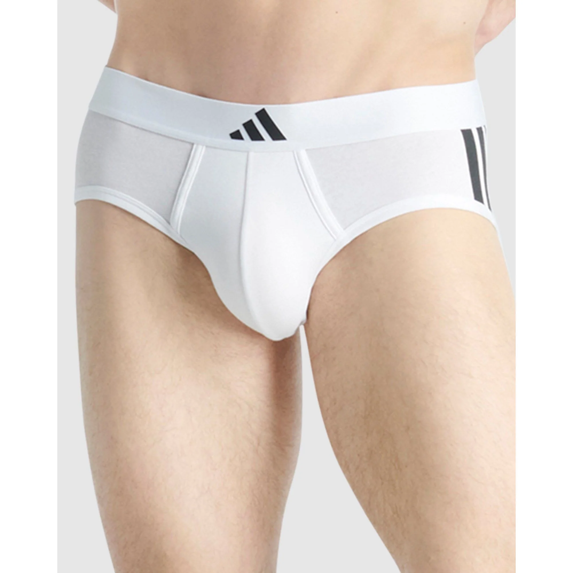 2 Pack Active Flex Cotton 3 Stripes Low Rise Brief Underwear - Image 5
