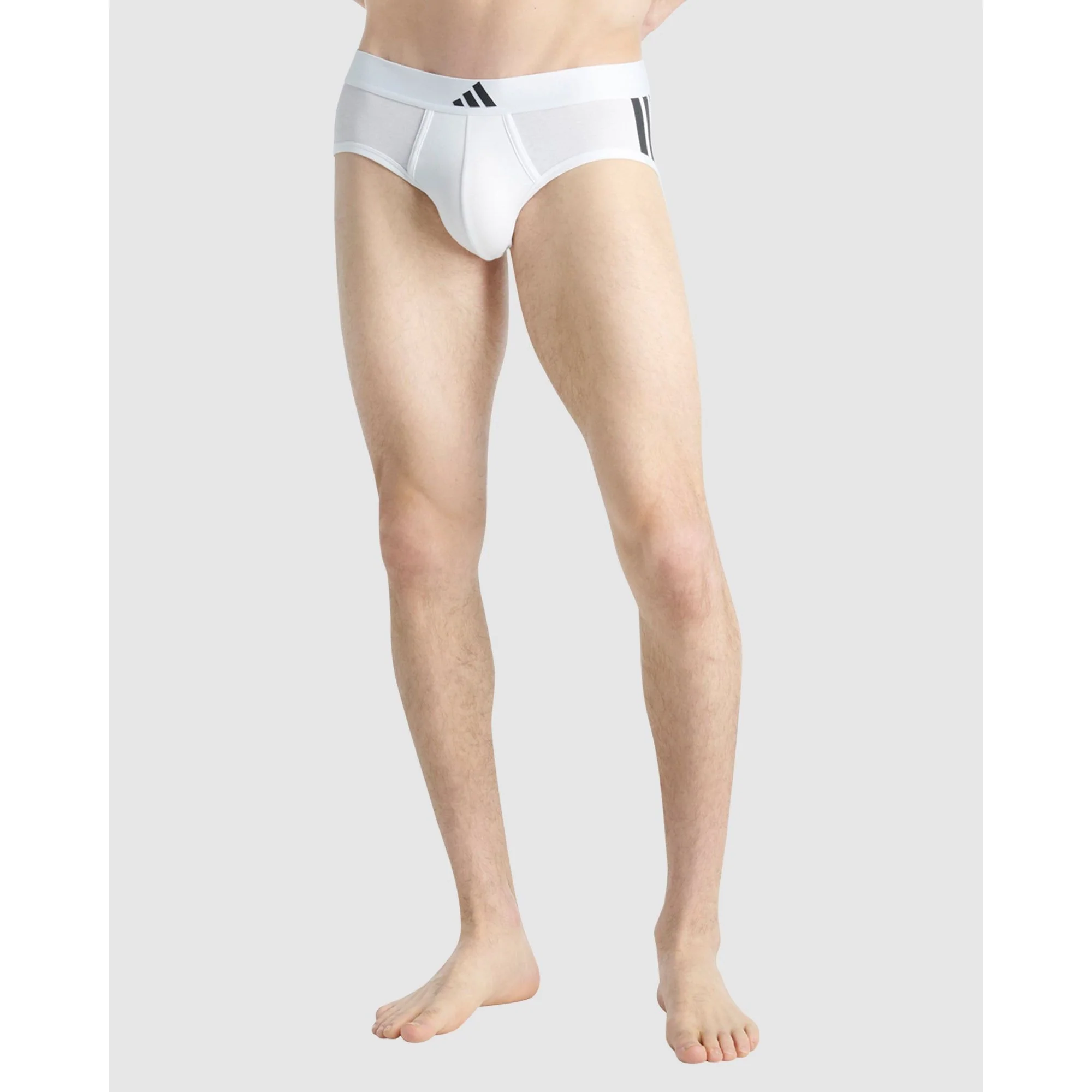 2 Pack Active Flex Cotton 3 Stripes Low Rise Brief Underwear - Image 7