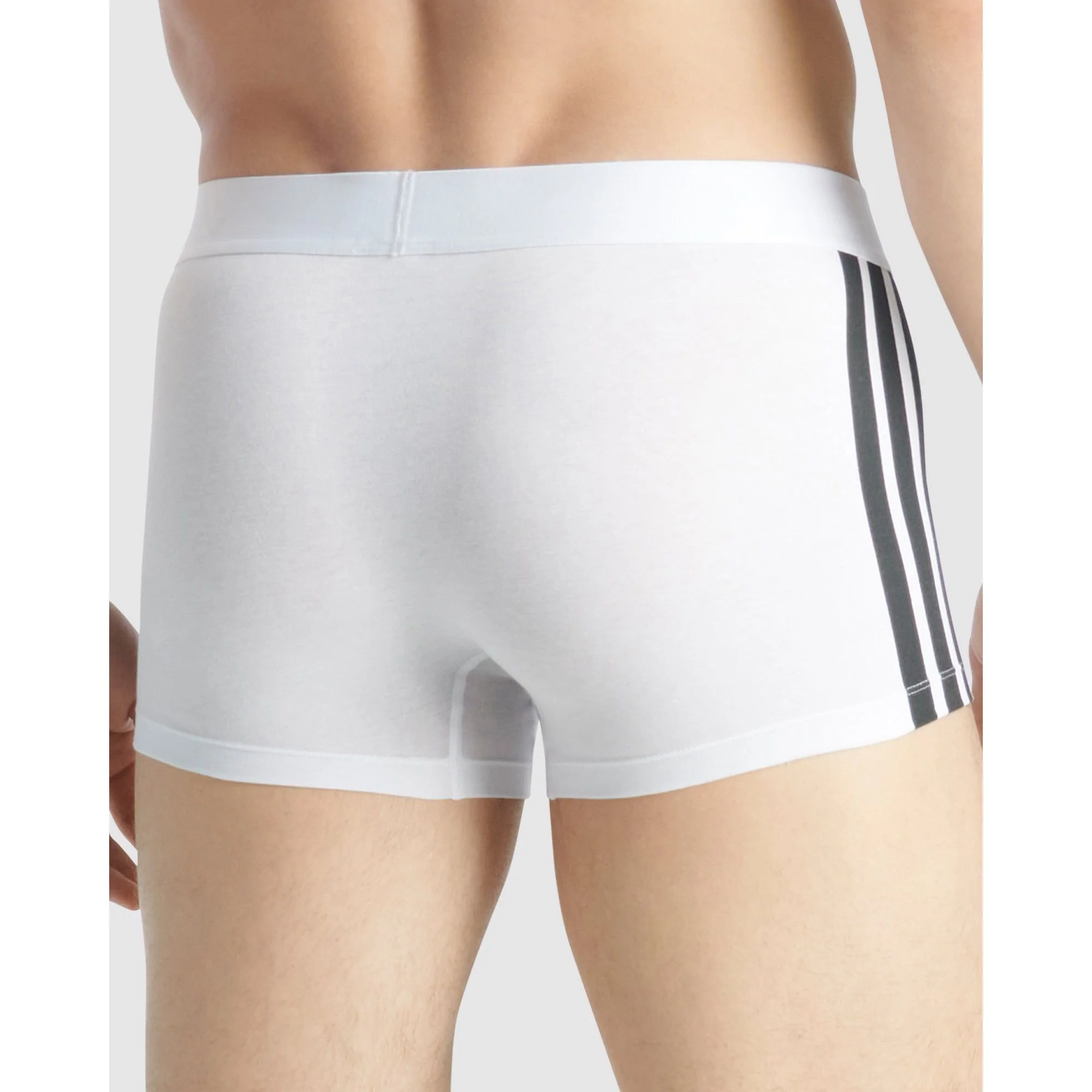 2 Pack Active Flex Cotton 3 Stripes Low Rise Trunk Underwear - Image 3