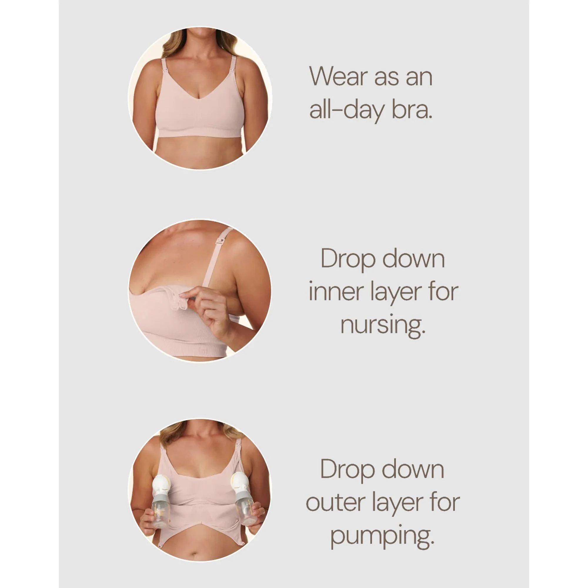3-in-1 Nursing & Hands-Free Pumping Bra - Image 8
