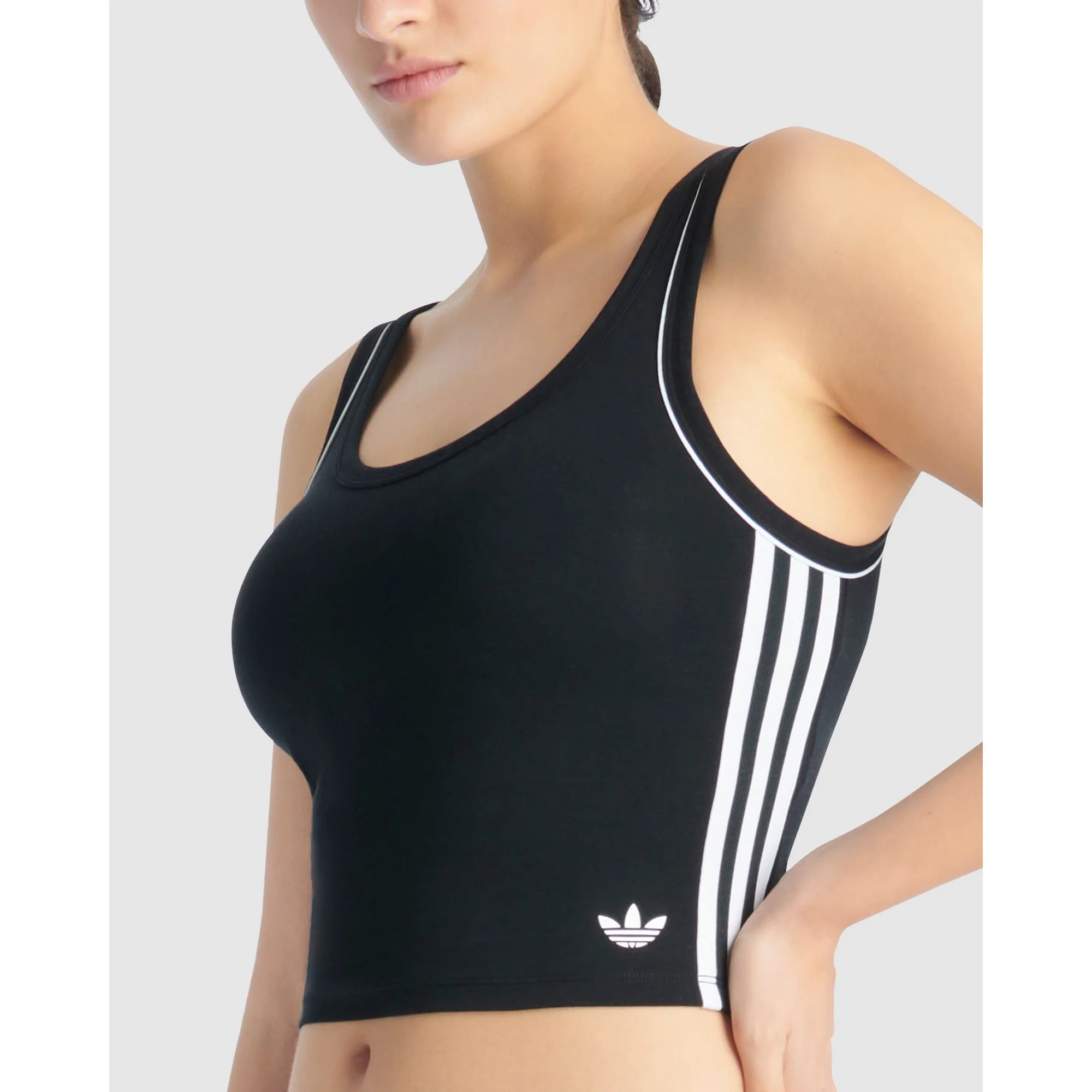 Adicolor Comfort Flex Cotton Padded Cami Crop Top - Image 3