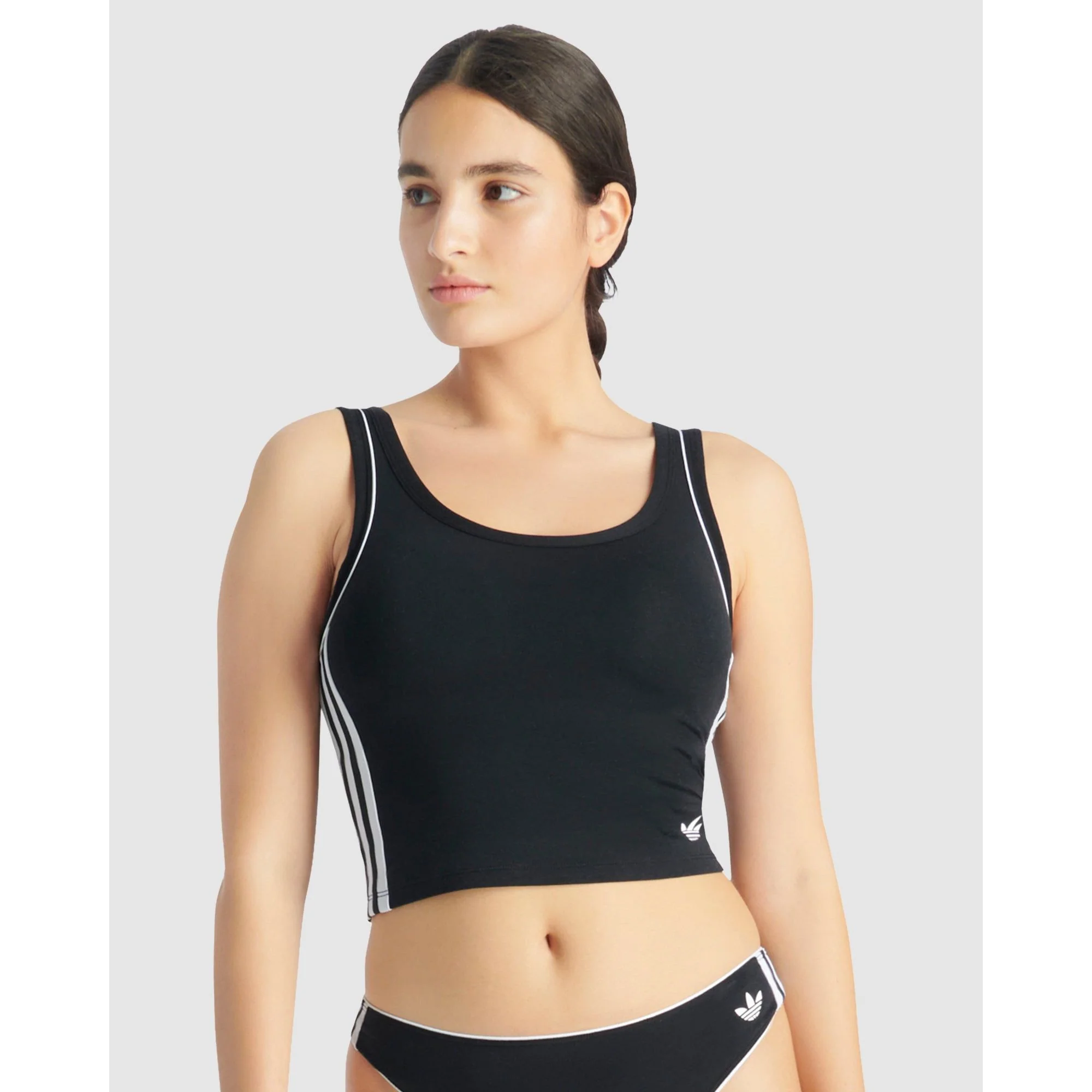 Adicolor Comfort Flex Cotton Padded Cami Crop Top - Image 4