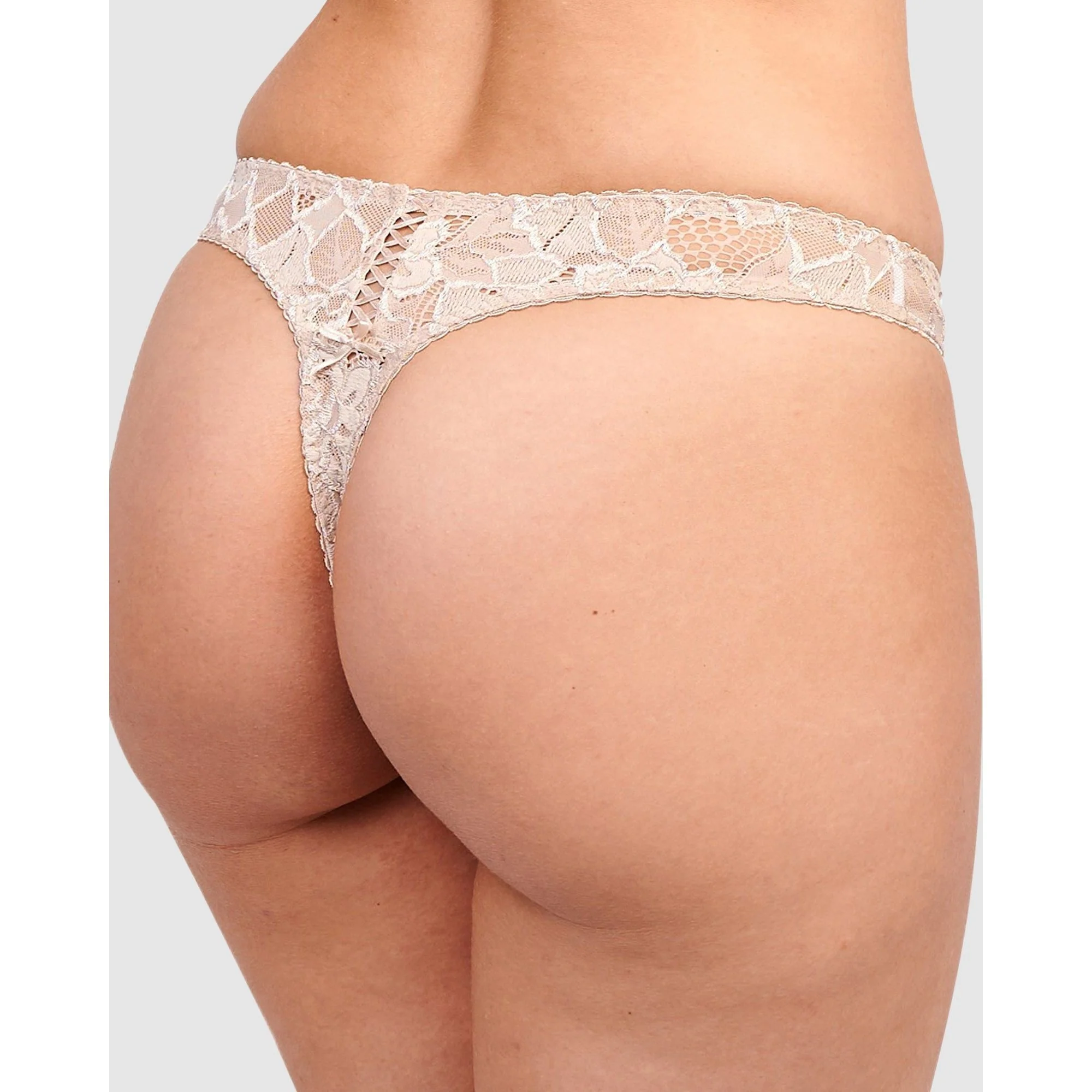 Arum Low Rise Scalloped Lace Thong-Skin - Image 2