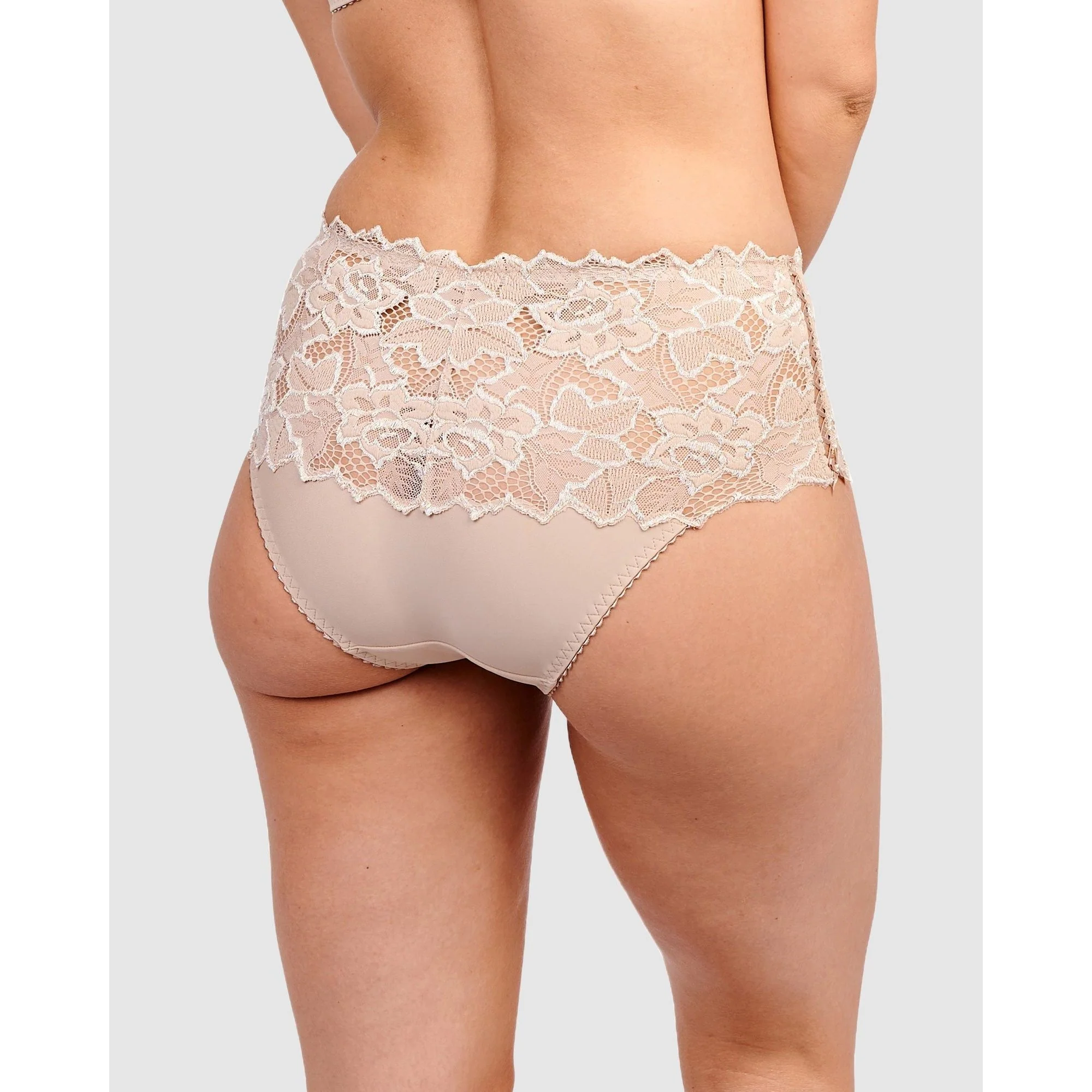 Arum Mid-Rise Lace Brief-Skin - Image 2