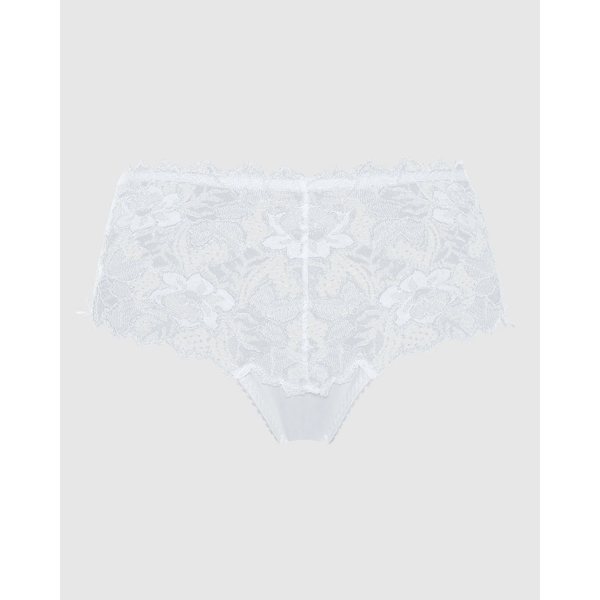 Arum Mid-Rise Lace Brief-White - Image 5