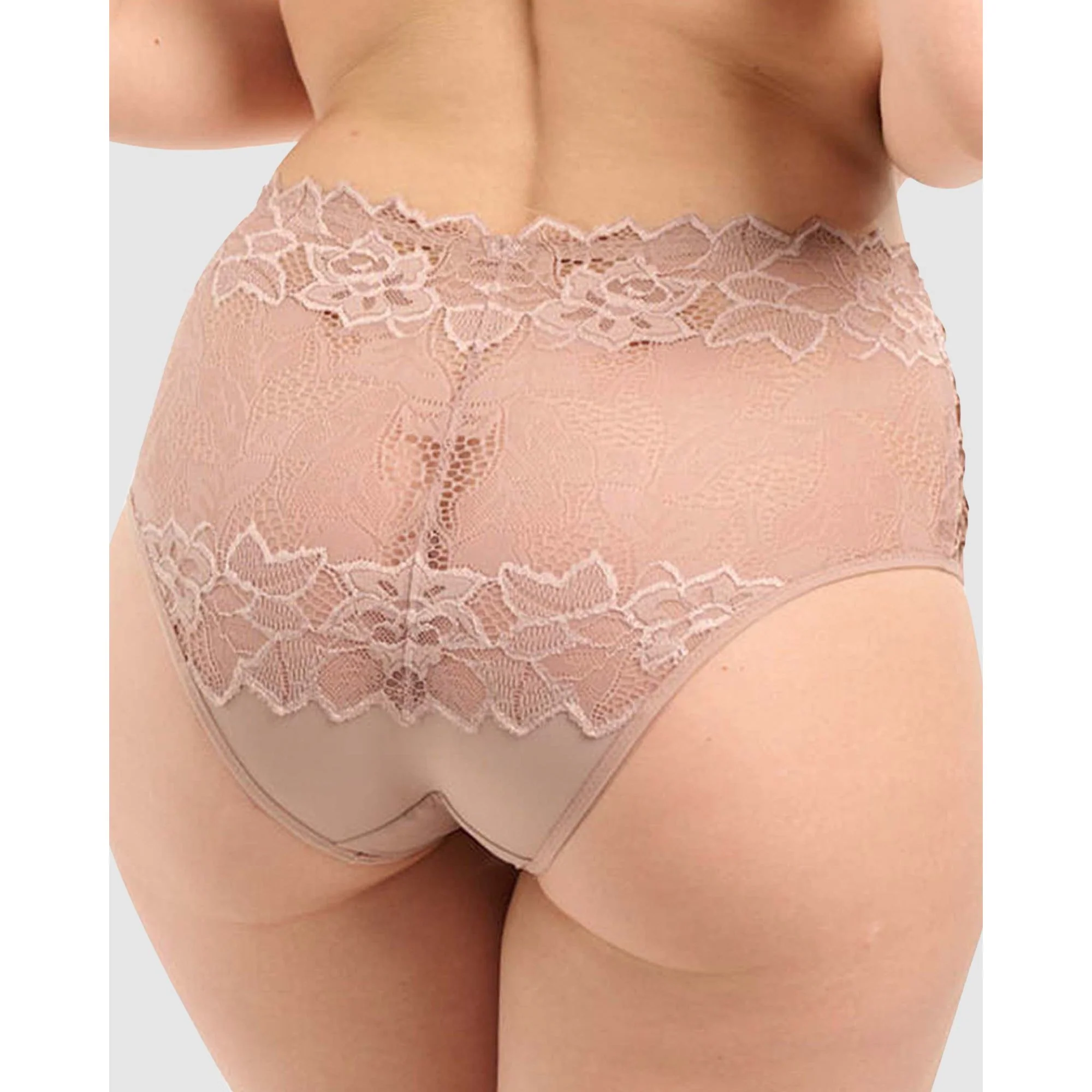 Arum Prima Mid Rise Sheer Stretch Lace Brief - Image 2
