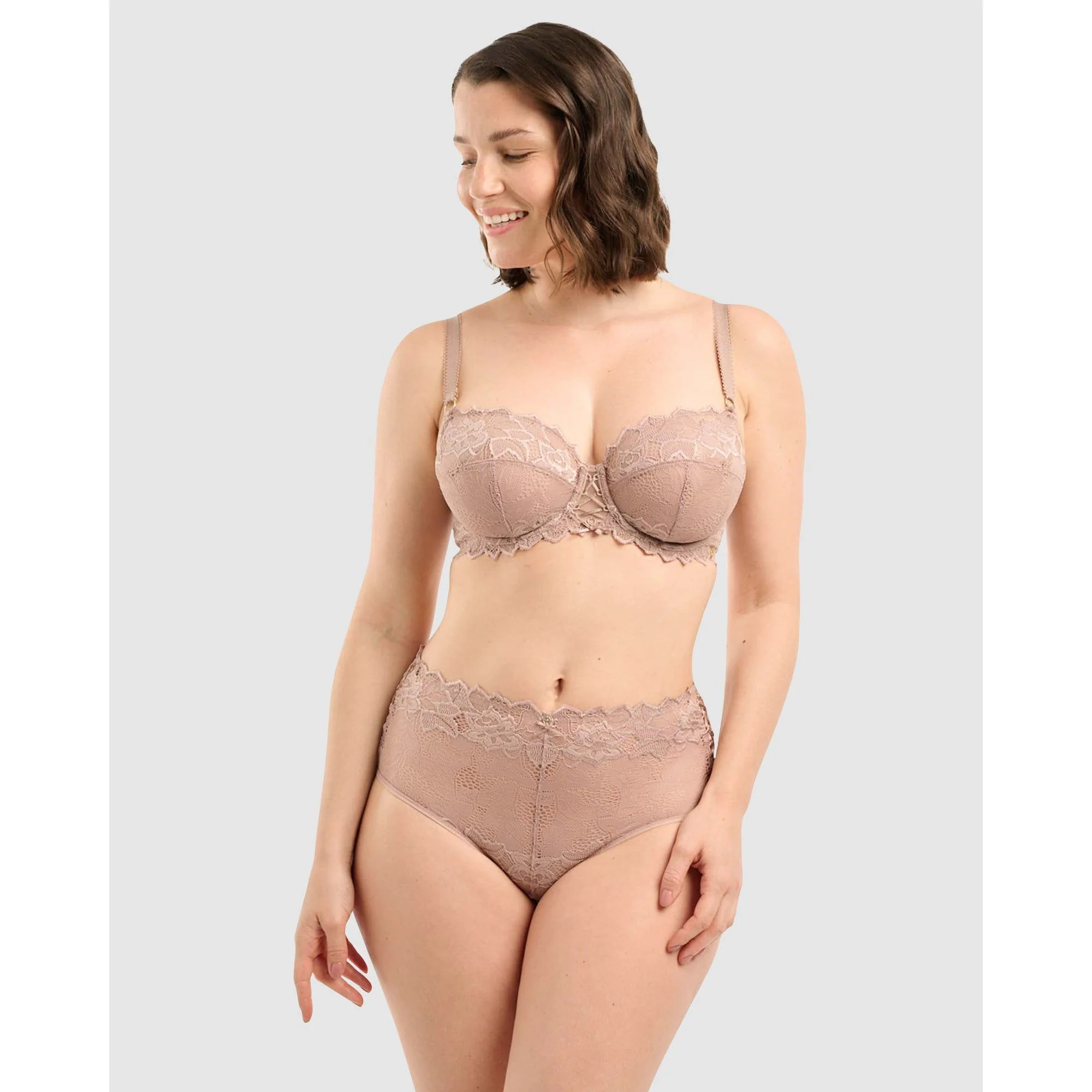 Arum Prima Mid Rise Sheer Stretch Lace Brief - Image 4
