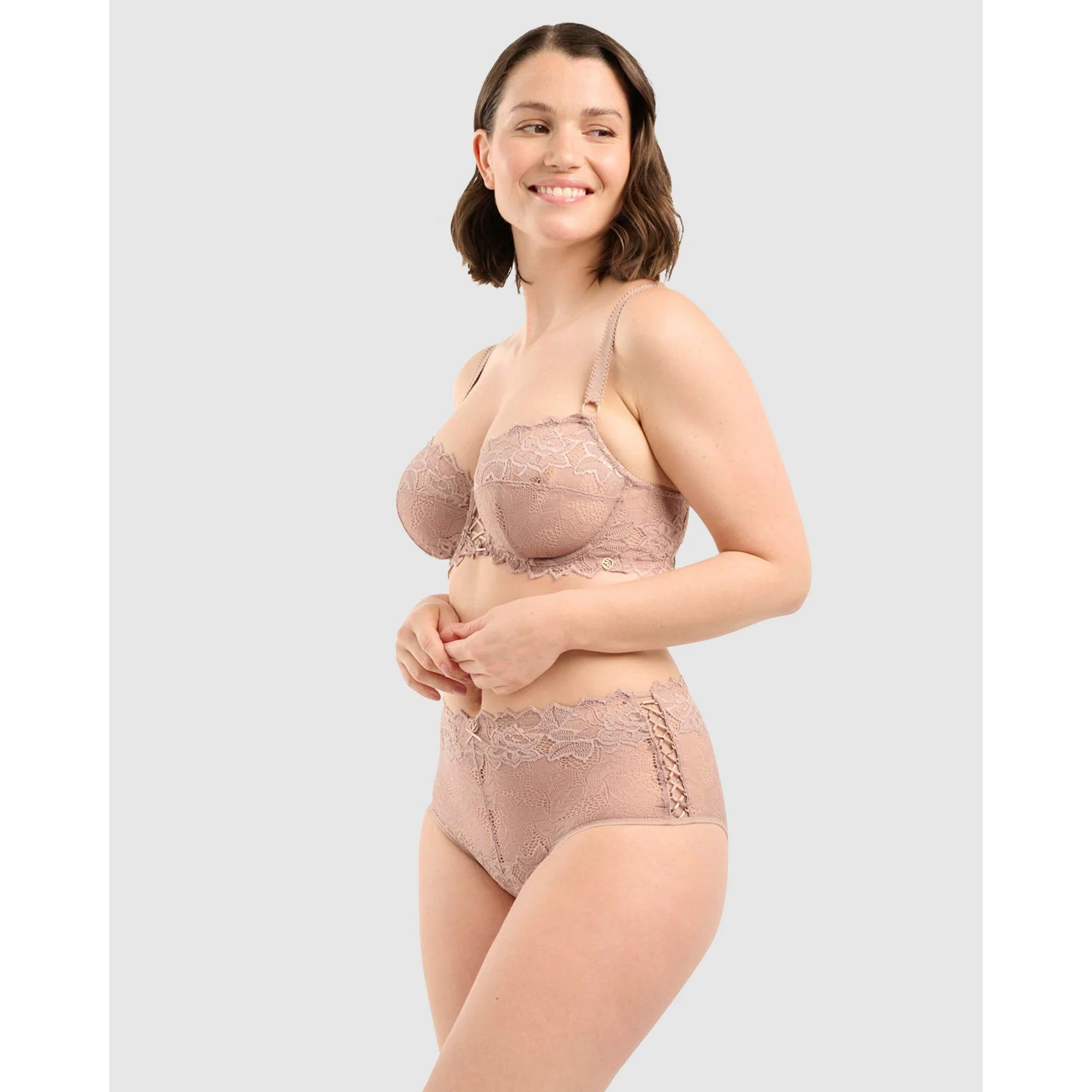 Arum Prima Mid Rise Sheer Stretch Lace Brief - Image 6