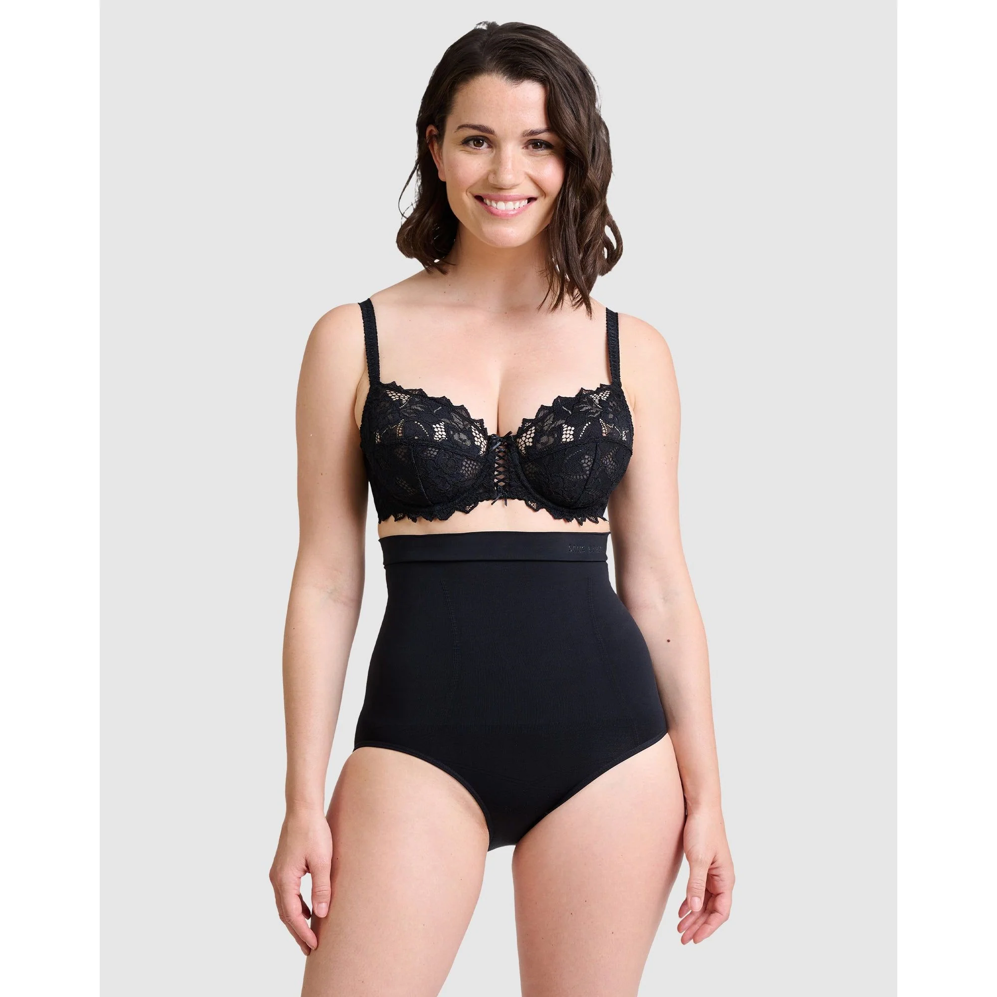 Arum Underwired Balconette Lace Bra-Black - Image 4