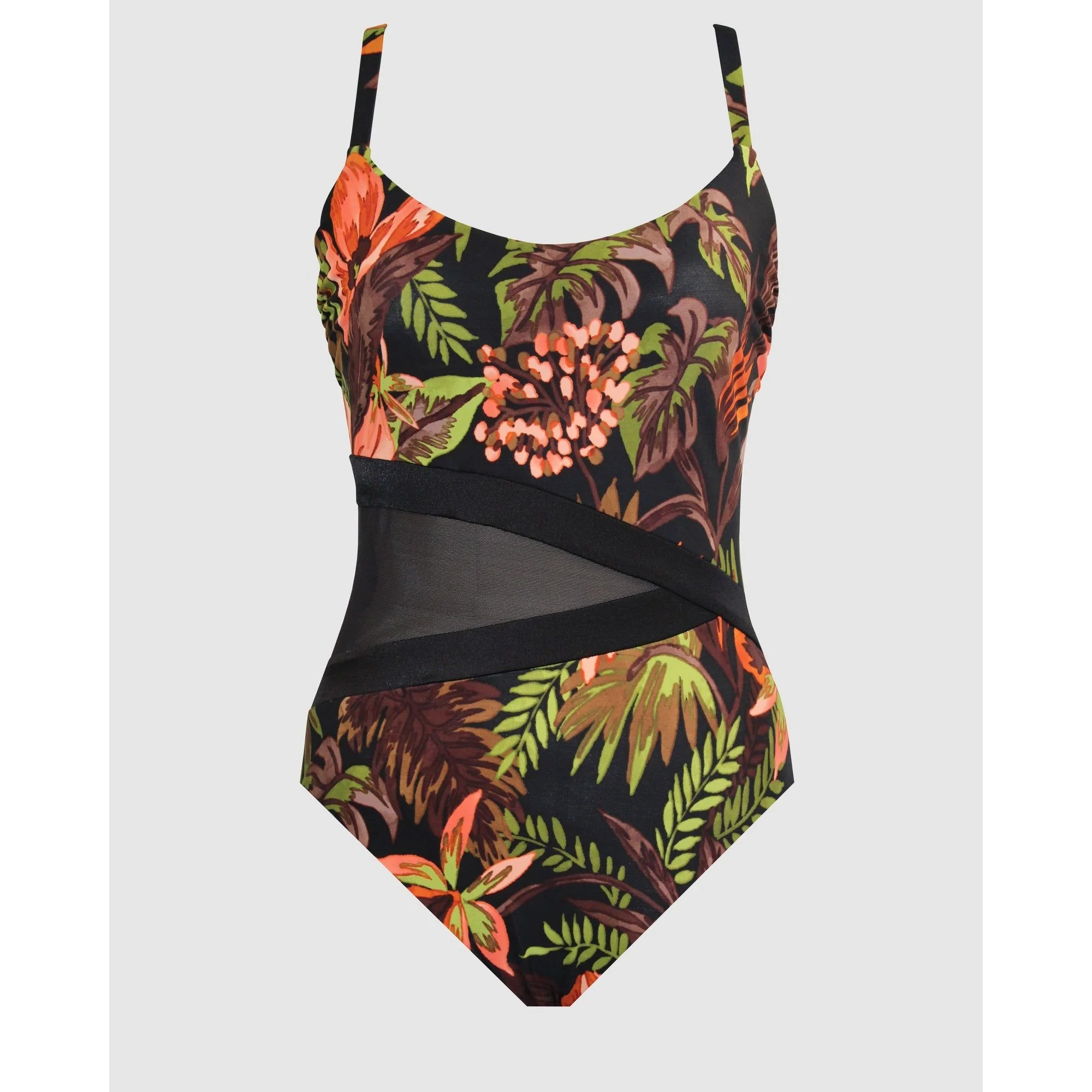 Botanico Lyra Underwired One-Piece Shaping Swimsuit with Mesh - Image 9