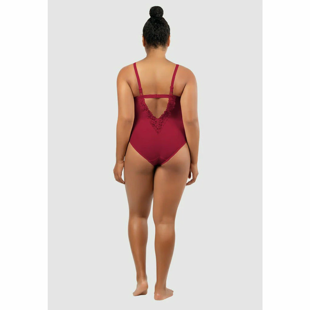 Brigitte Low Back One Piece Swimsuit with Lace - Image 4