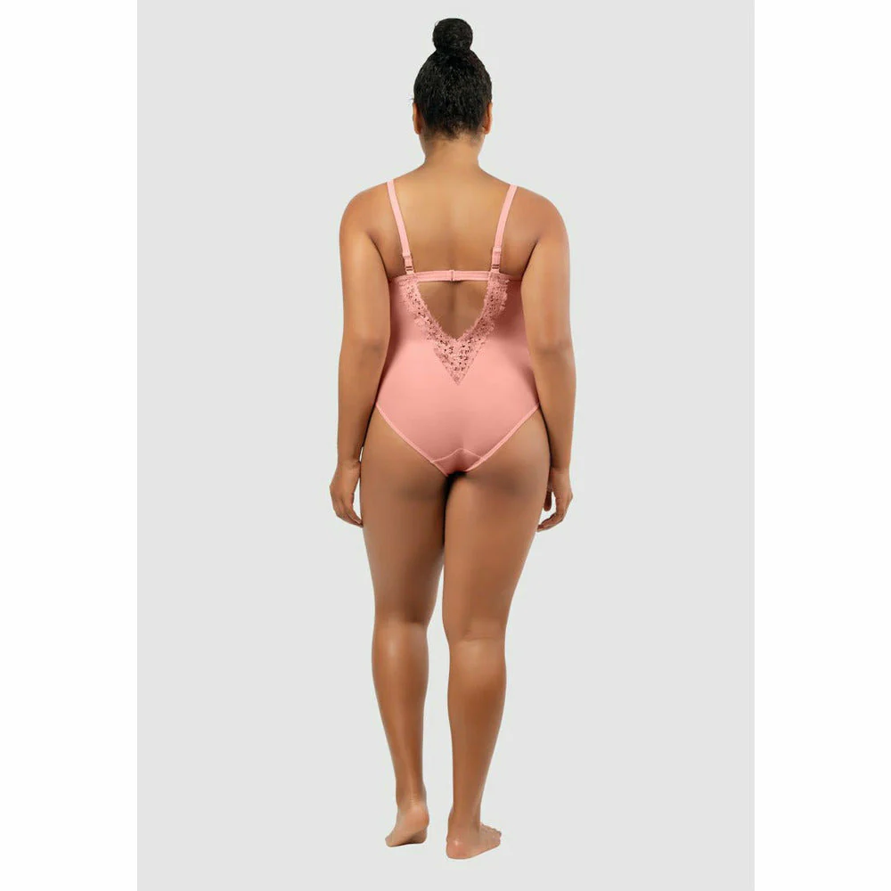 Brigitte Low Back One Piece Swimsuit with Lace - Image 4