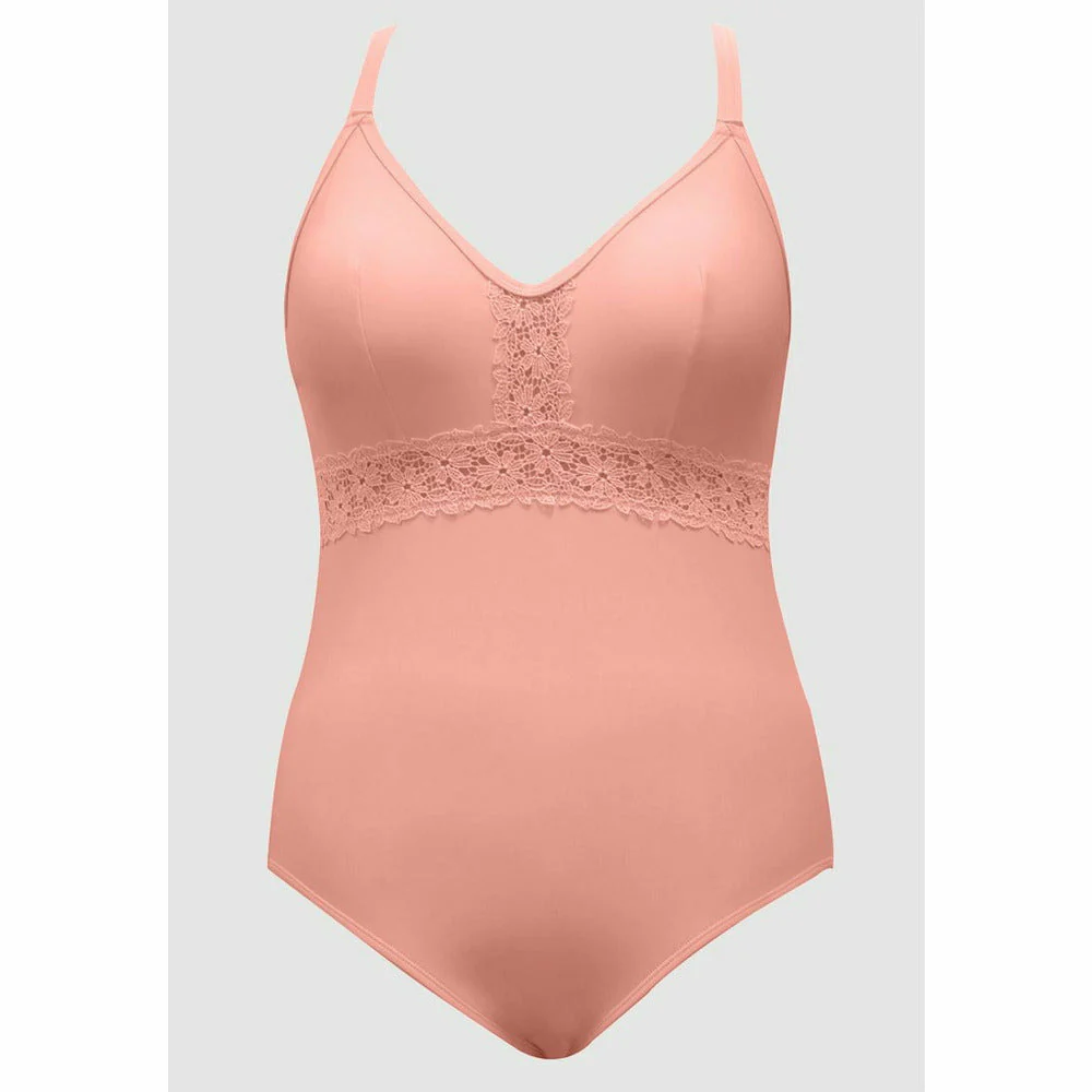 Brigitte Low Back One Piece Swimsuit with Lace - Image 5