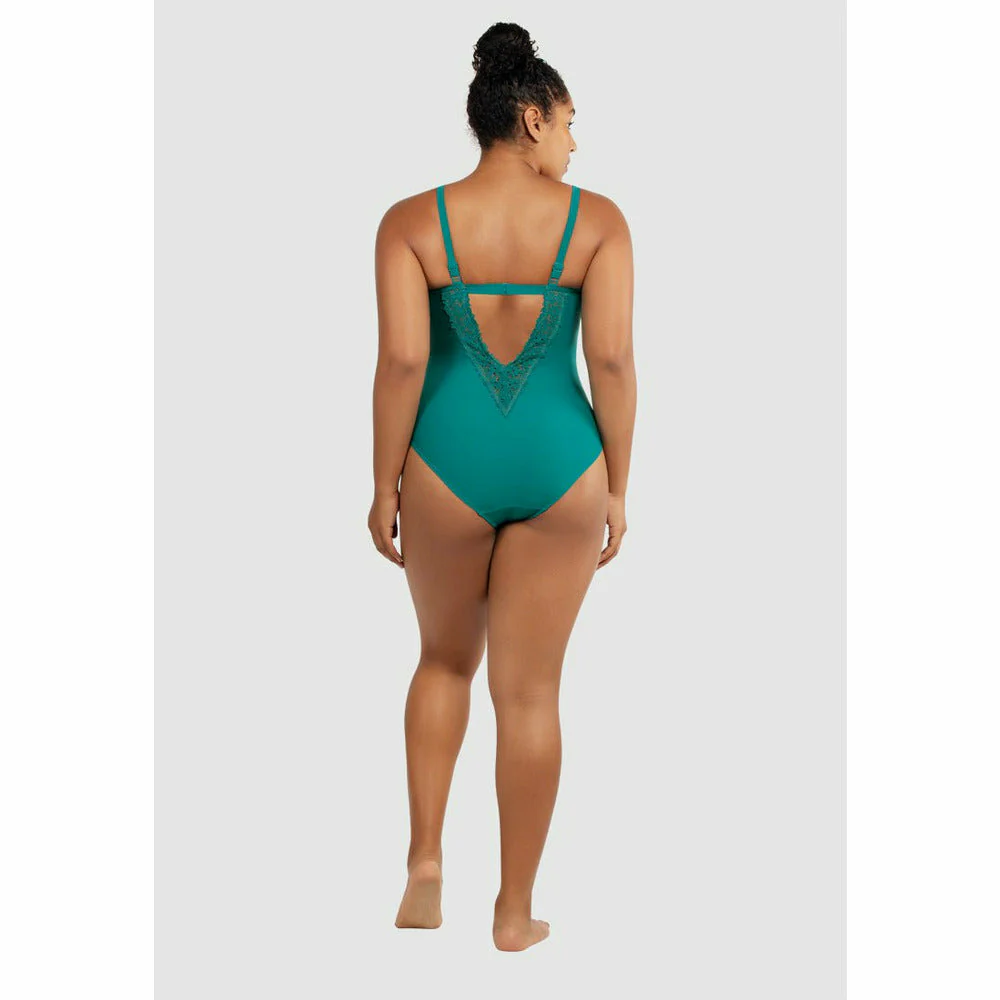 Brigitte Low Back One Piece Swimsuit with Lace - Image 4