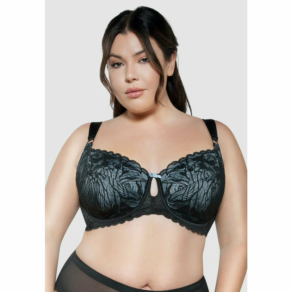 Charlotte Wide Strap Wired Lace Bra - Image 2