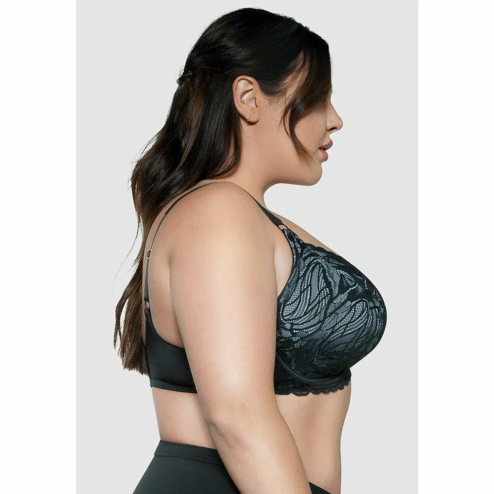 Charlotte Wide Strap Wired Lace Bra - Image 4