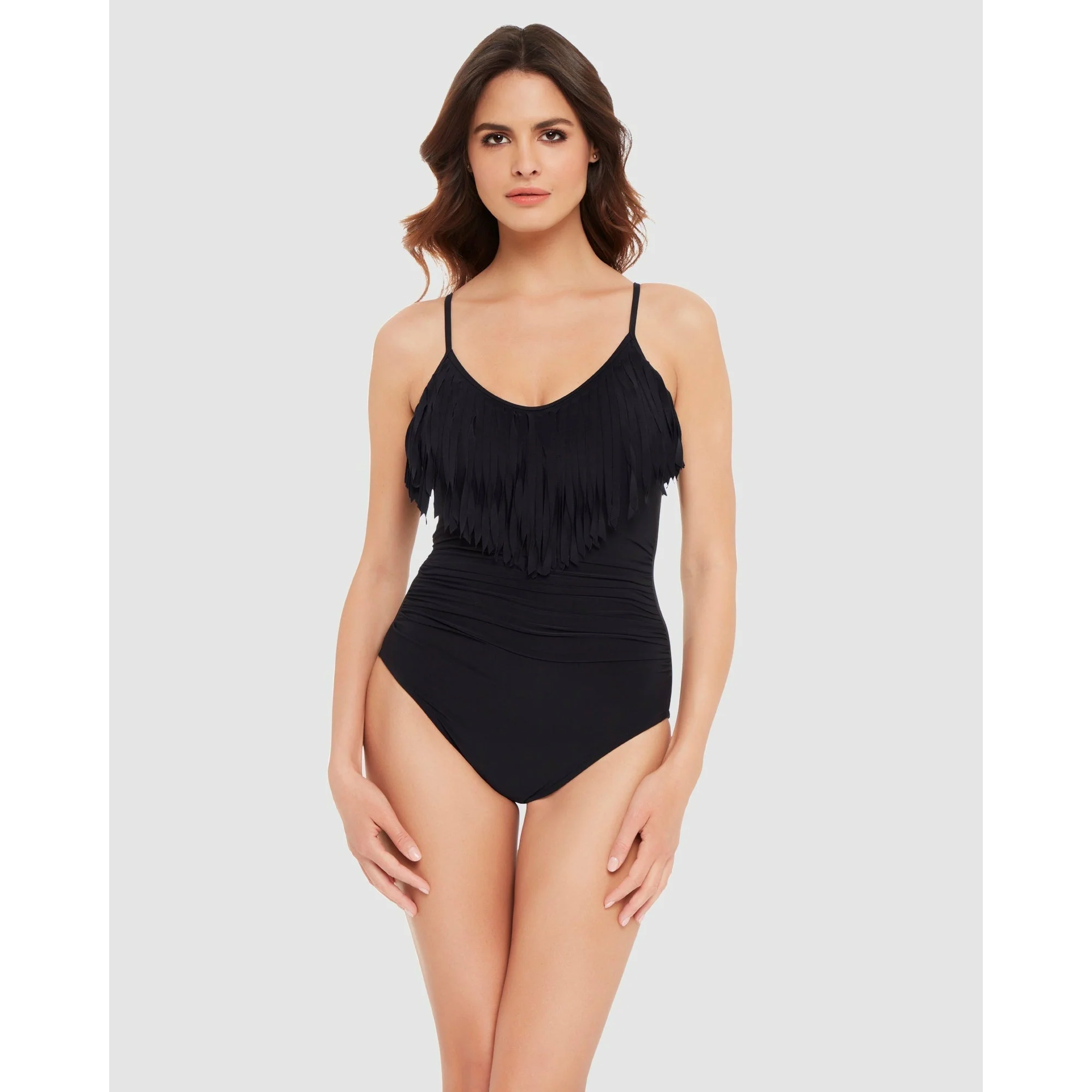 Blaire Fringed Tummy Control Shaping Swimsuit - Image 4