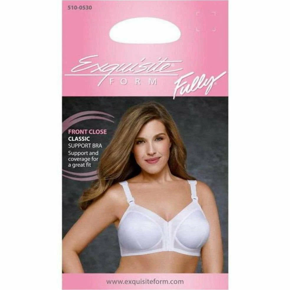 Front Close Cotton Classic Support Plus Size Bra - Image 10
