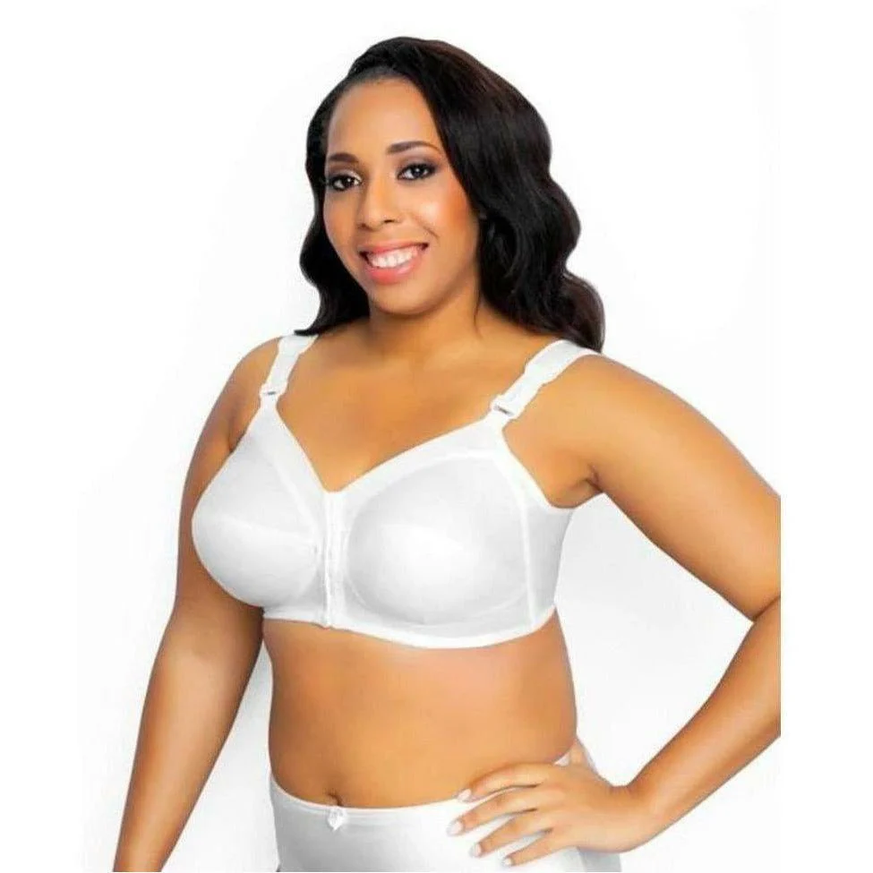 Front Close Cotton Classic Support Plus Size Bra - Image 6