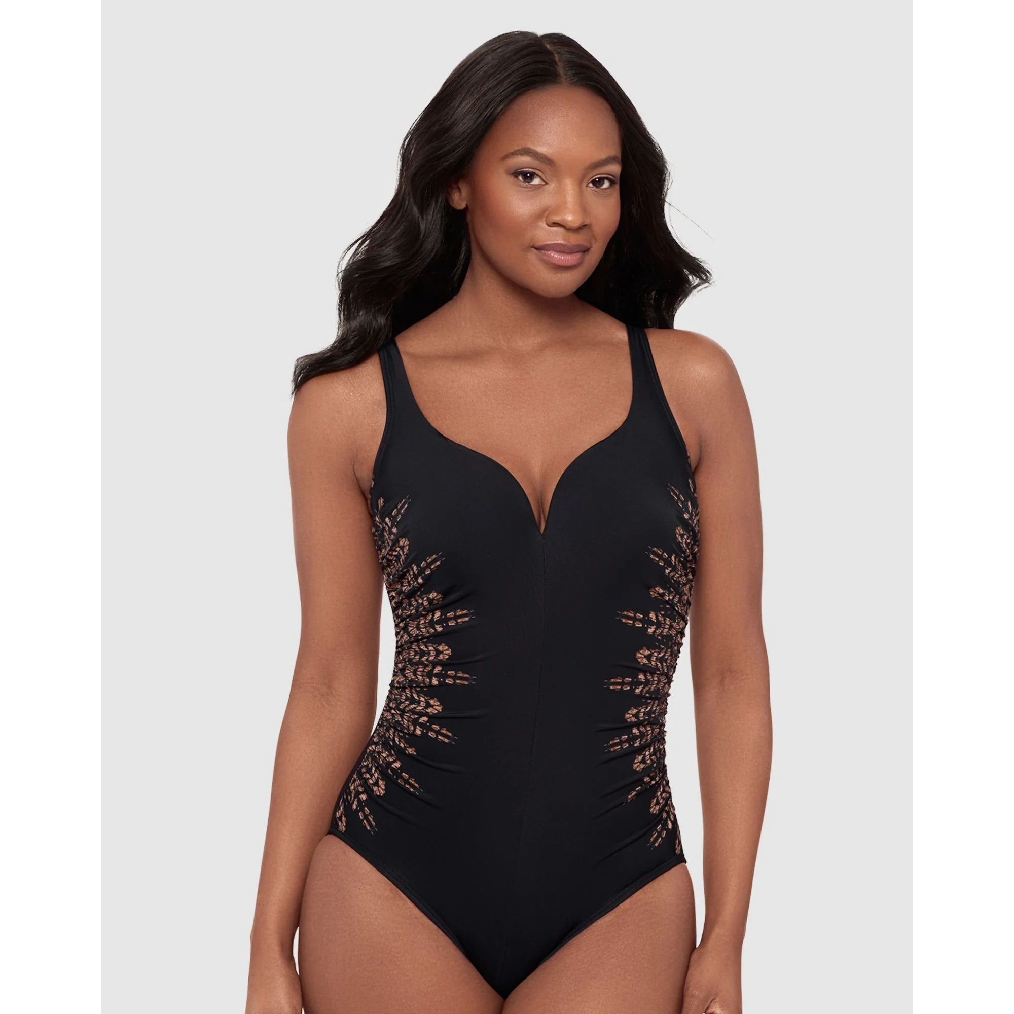 Costa D'Oro Temptress Plunge Neck Shaping Swimsuit
