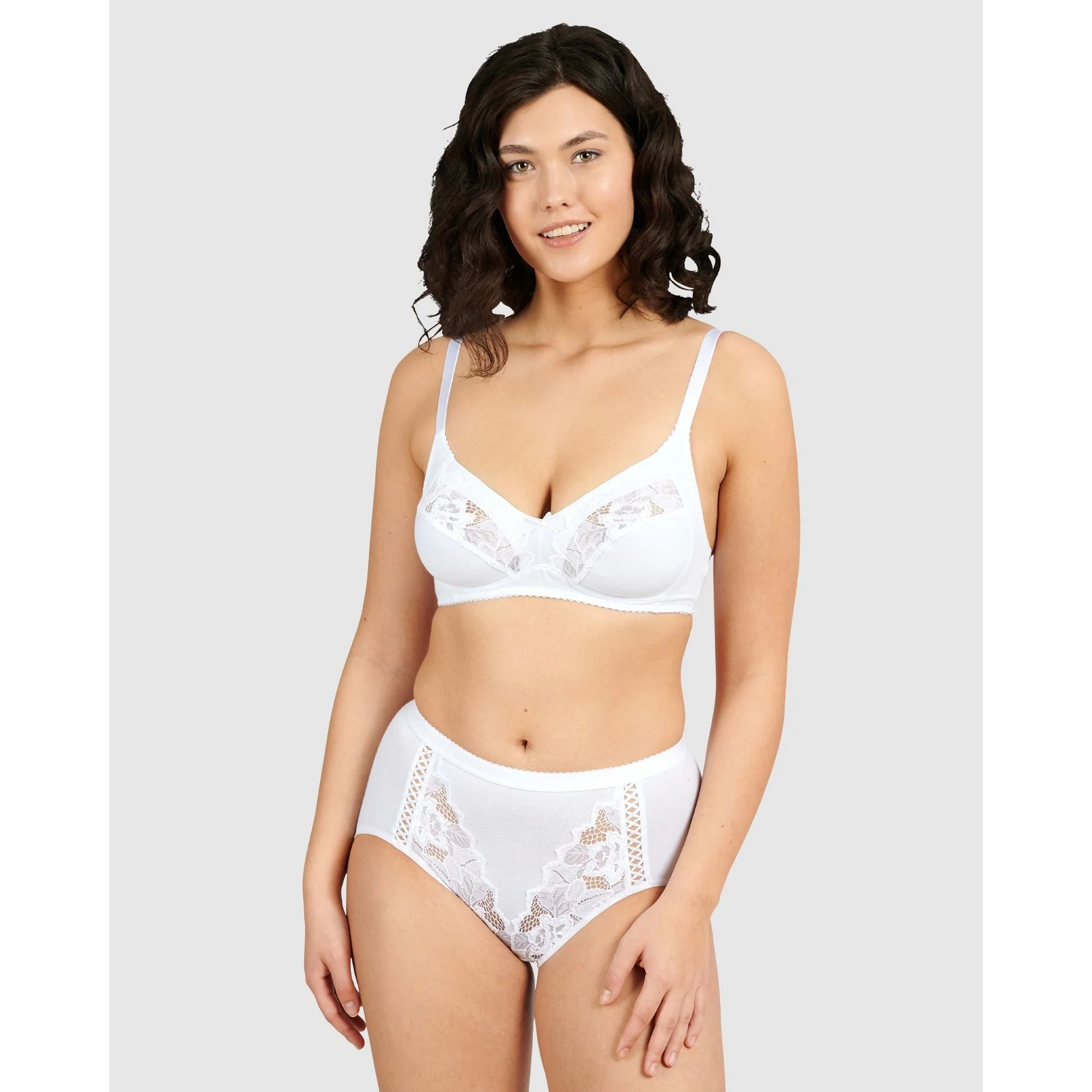 Coton d'Arum Wirefree Organic Cotton Bra-White - Image 3