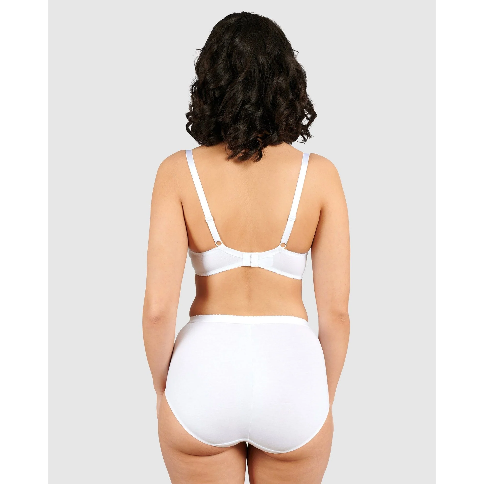 Coton d'Arum Wirefree Organic Cotton Bra-White - Image 4