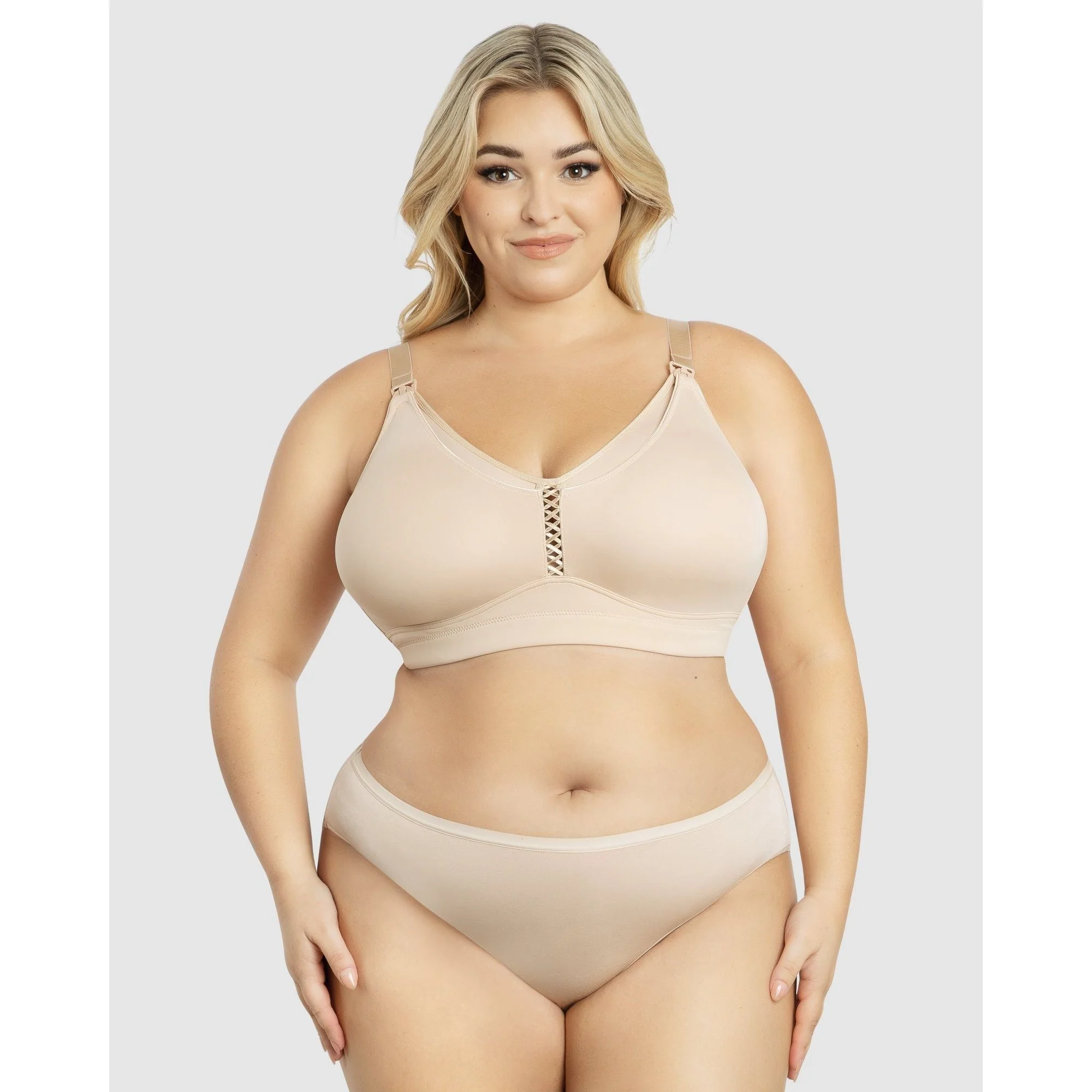 Erika Seamless Wirefree Nursing Bra-Bare - Image 3