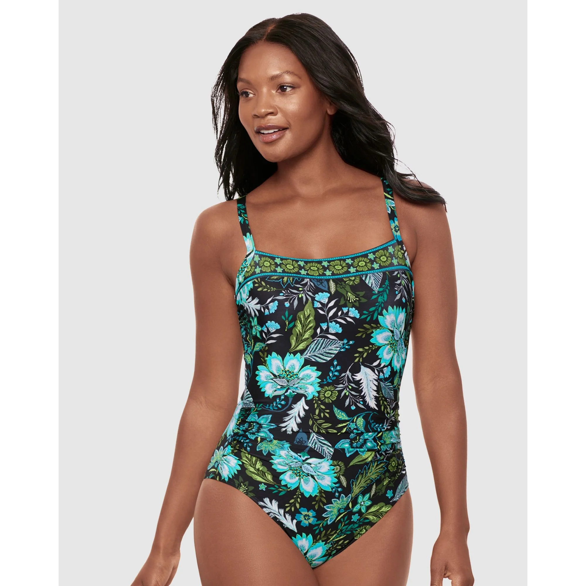 Florica Kara Underwired Square Neck Shaping Swimsuit