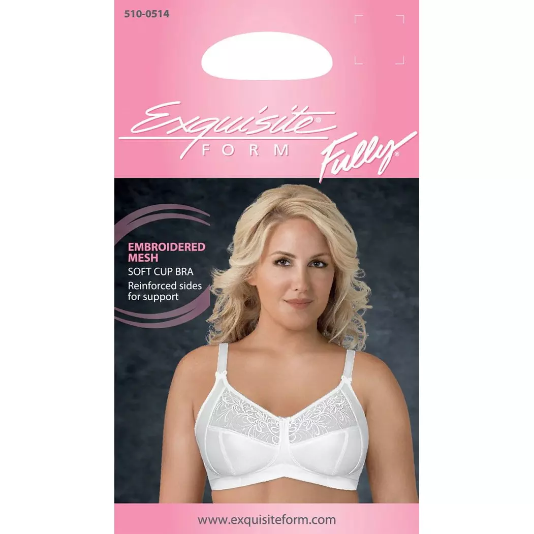 Fully® Soft Cup Supportive Wirefree Bra With Embroidery - Image 6