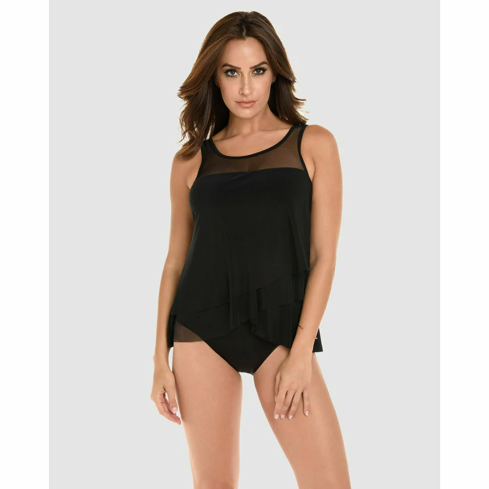 Illusionists Mirage Floaty Layered Tankini Top - Image 3