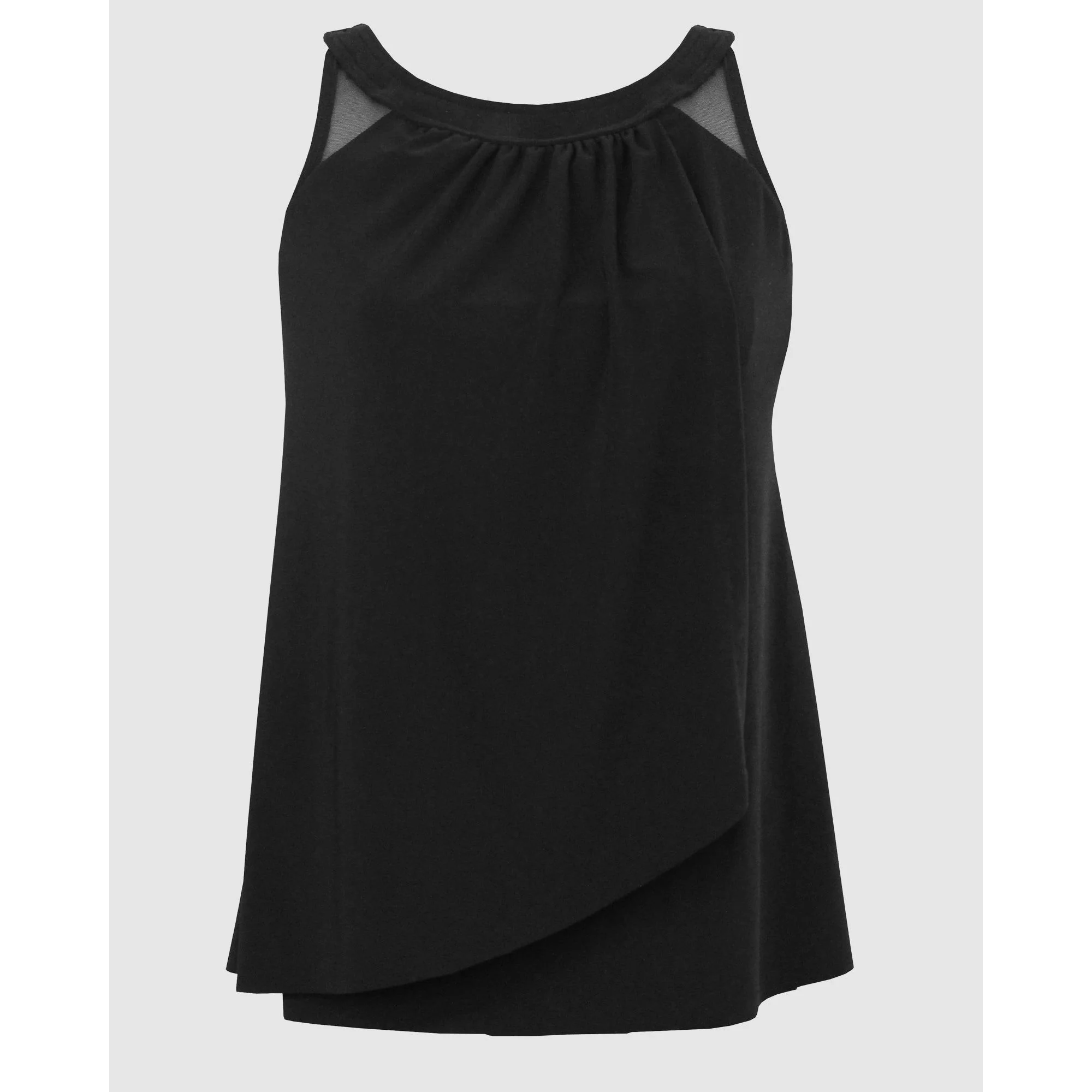 Illusionists Ursula High Neck Underwired Plus Size Tankini Top - Image 5