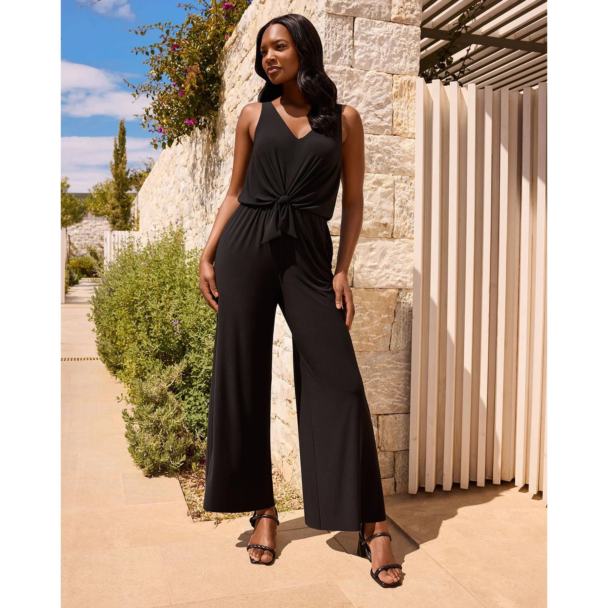 Jesi Hidden Shapewear Wide Leg Jumpsuit - Image 3