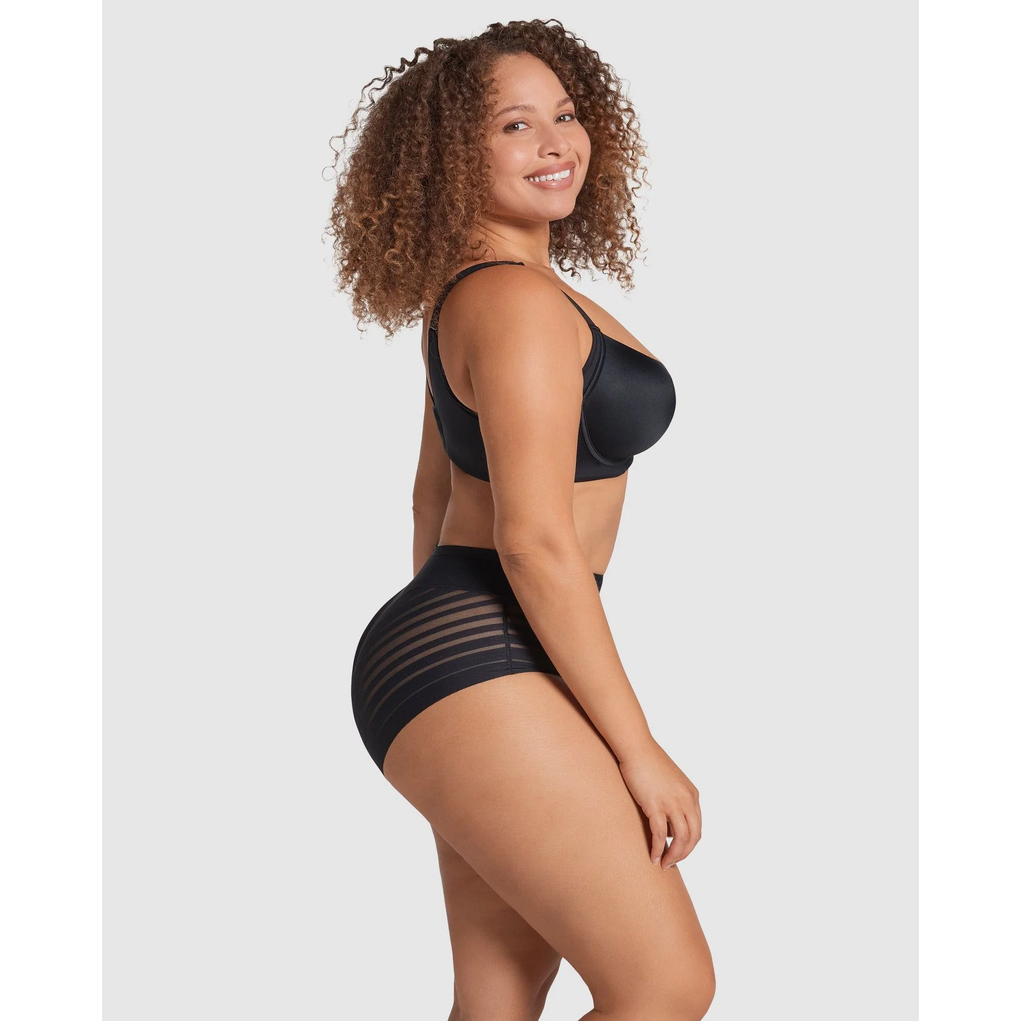 Lace Stripe Undetectable Seamless Shaping Brief - Image 5