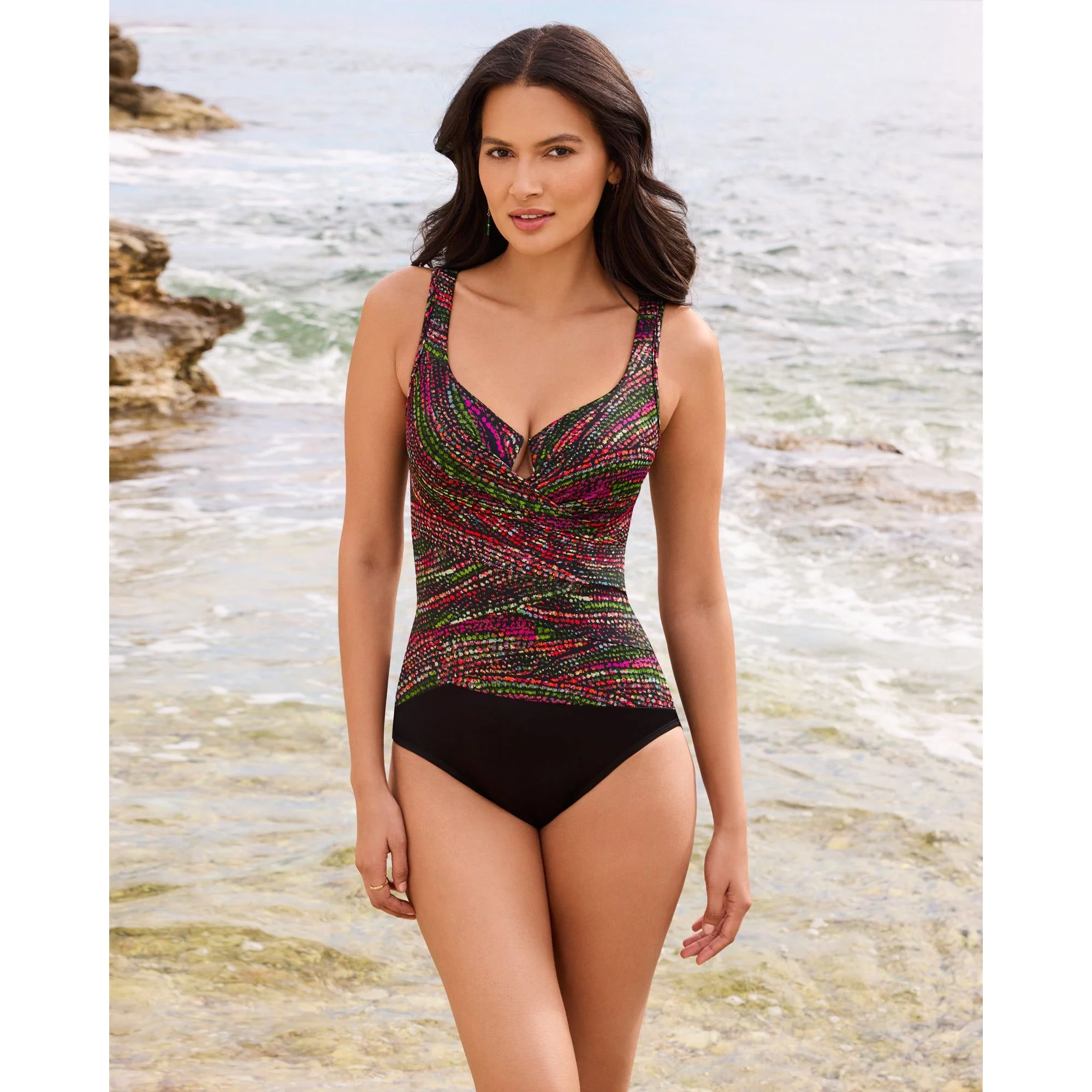 Light Show Layered Escape Underwired One Piece Shaping Swimsuit - Image 3