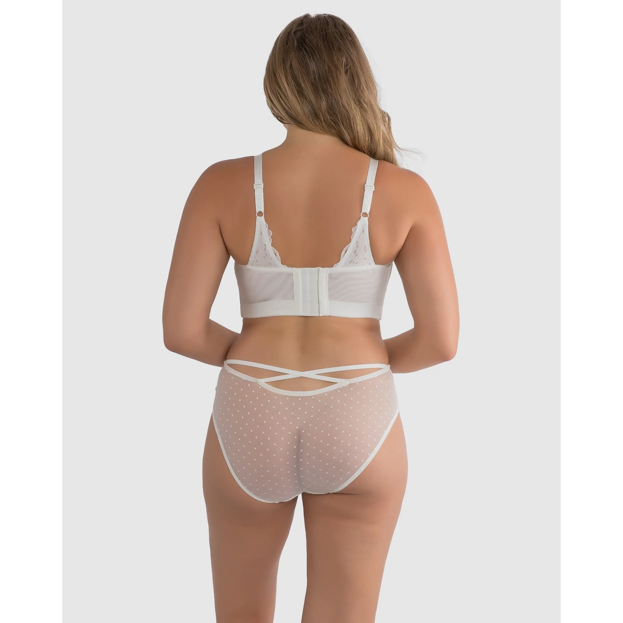 Mia Daisy Wirefree Padded Longline Lace Bralette - Image 5