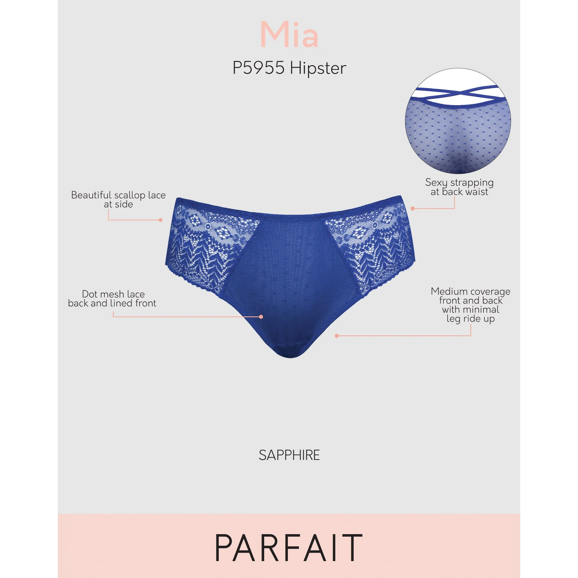 Mia Sheer Mesh & Lace Hipster Brief - Image 8