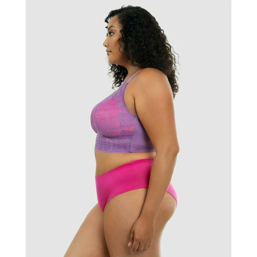 Mia Wireless Longline Lace Bralette - Image 3