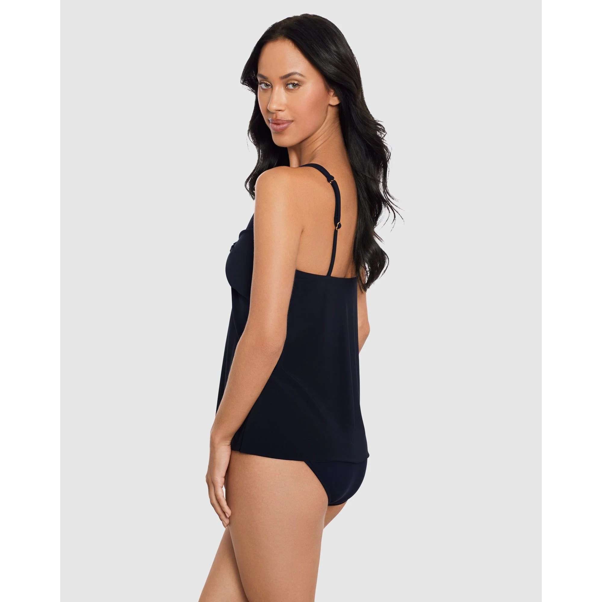 Obi One Akikio Knot Detail Loose Fit Tankini Top - Image 4
