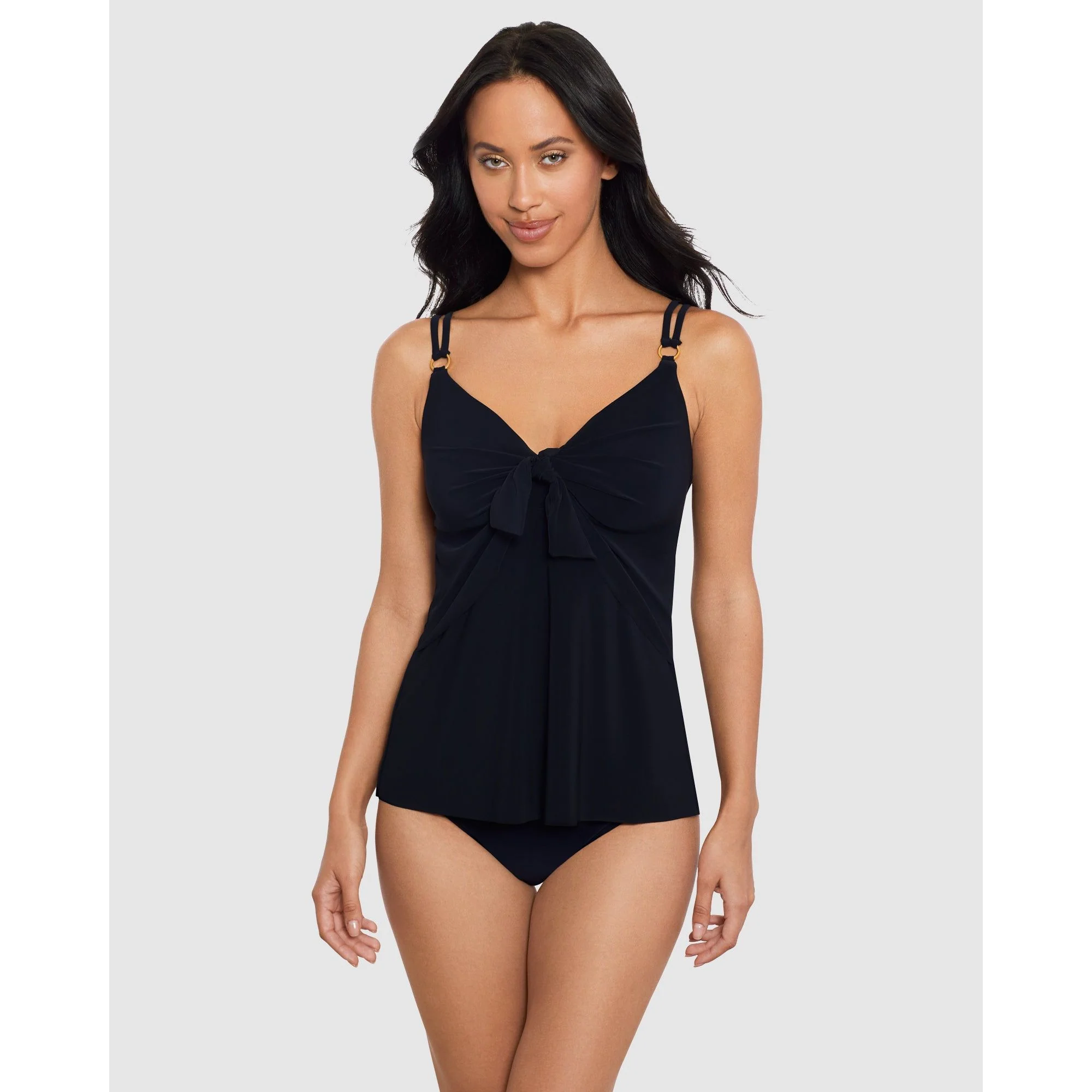 Obi One Akikio Knot Detail Loose Fit Tankini Top - Image 5