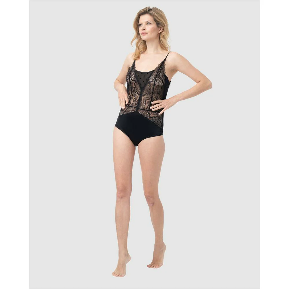 Patchwork Lace Bodysuit - Image 6