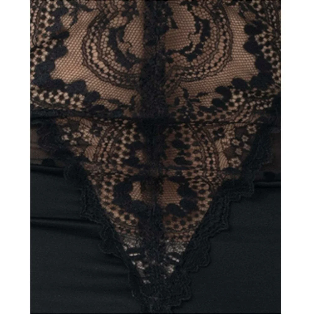 Patchwork Lace Bodysuit - Image 7