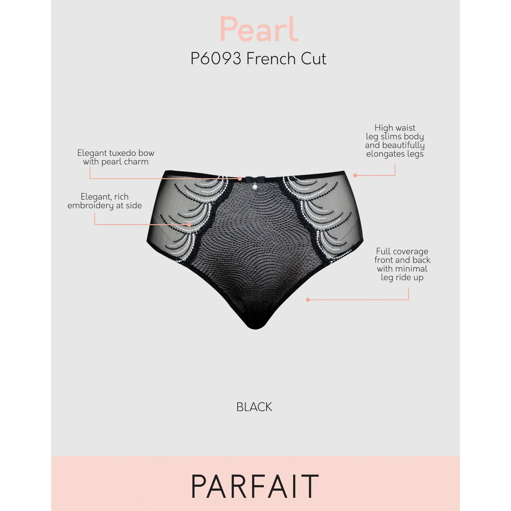 Pearl French Cut High Waist Brief - Image 5
