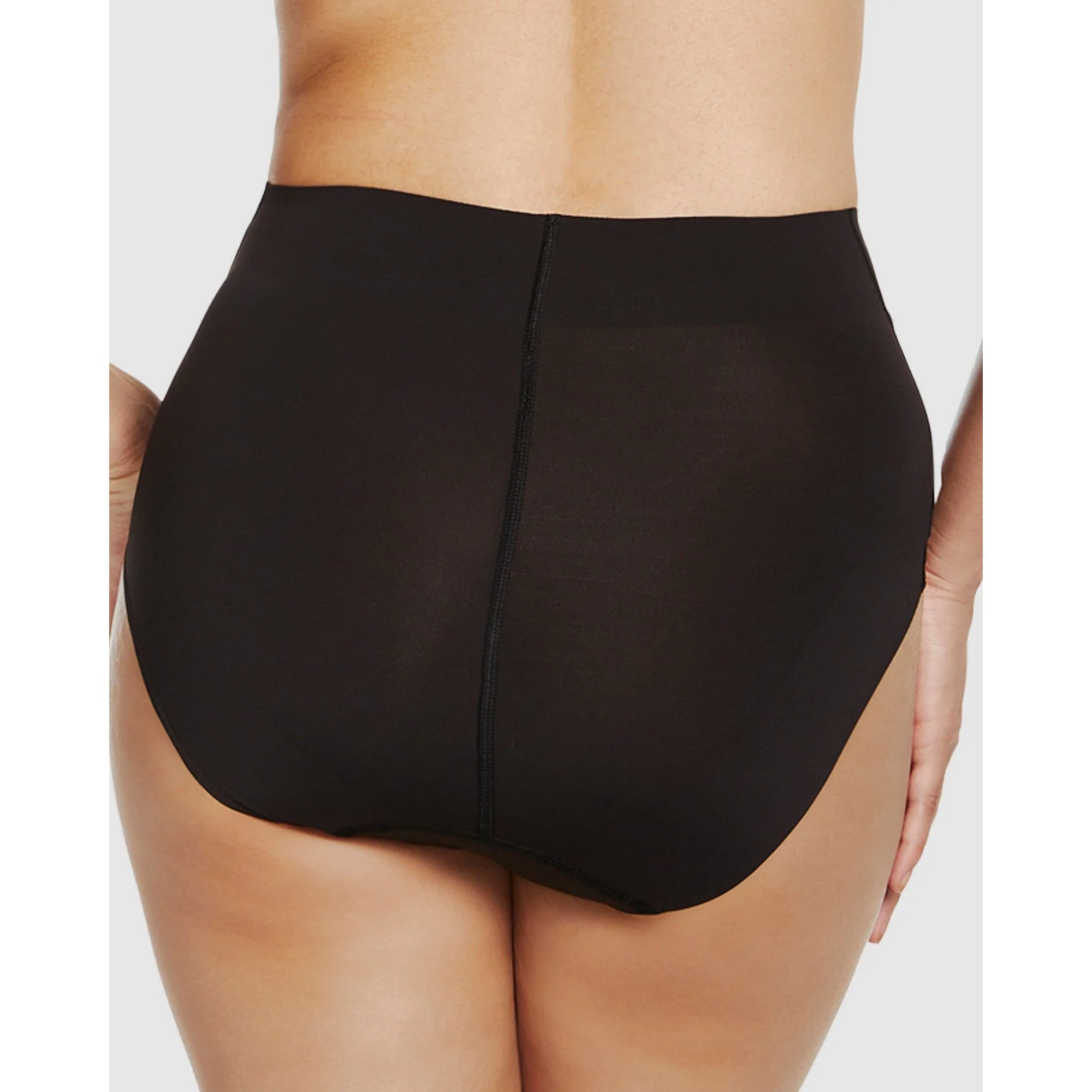 Real Smooth® Wrap Front High Waist Shaping Brief-Black - Image 2