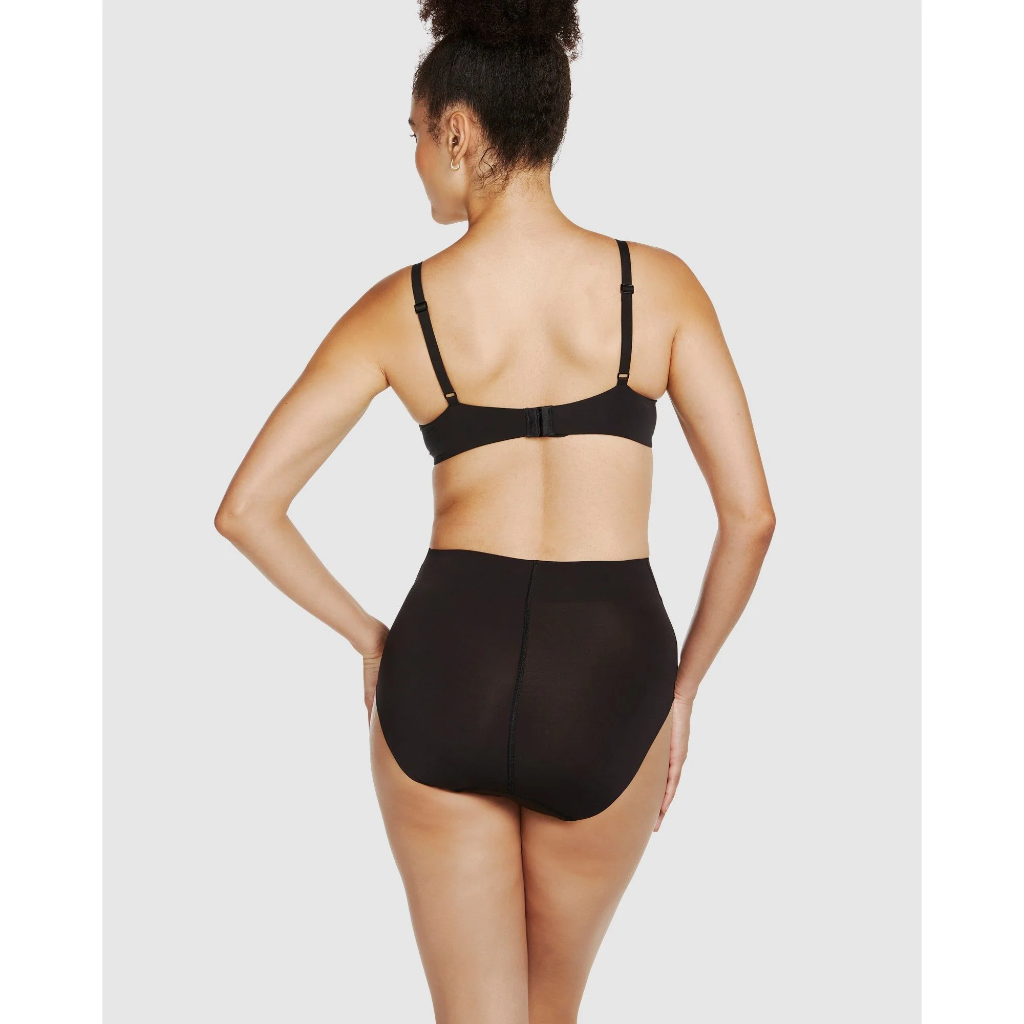 Real Smooth® Wrap Front High Waist Shaping Brief-Black - Image 4