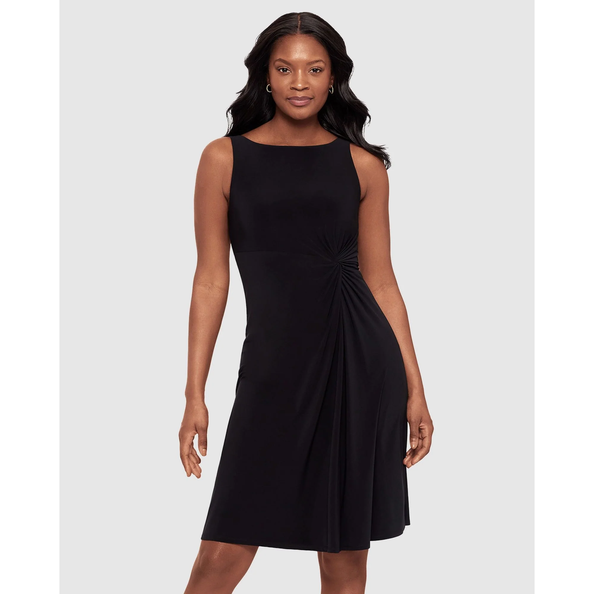 Remi Fit and Flair Gathered Waist Shaping Dress