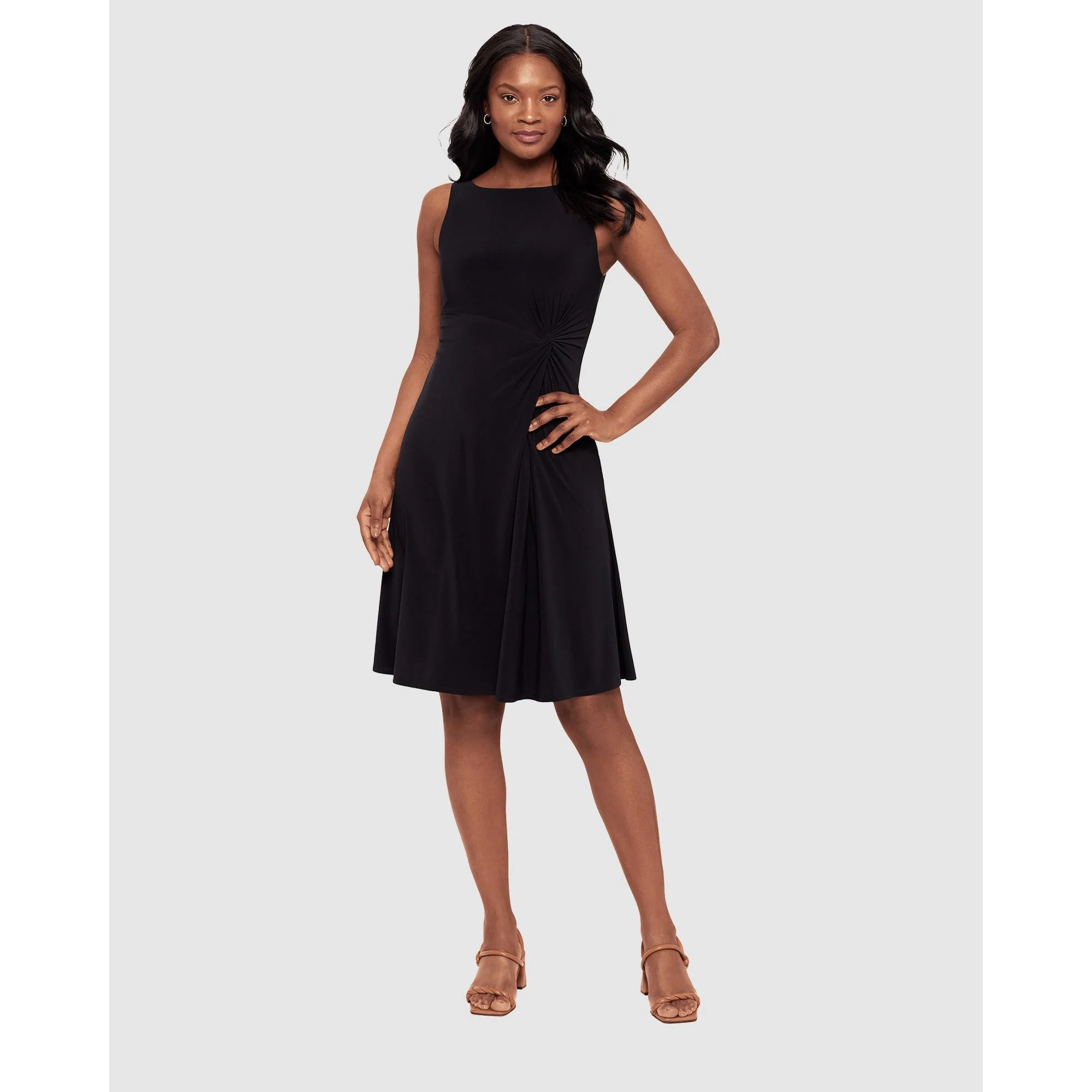 Remi Fit and Flair Gathered Waist Shaping Dress - Image 5