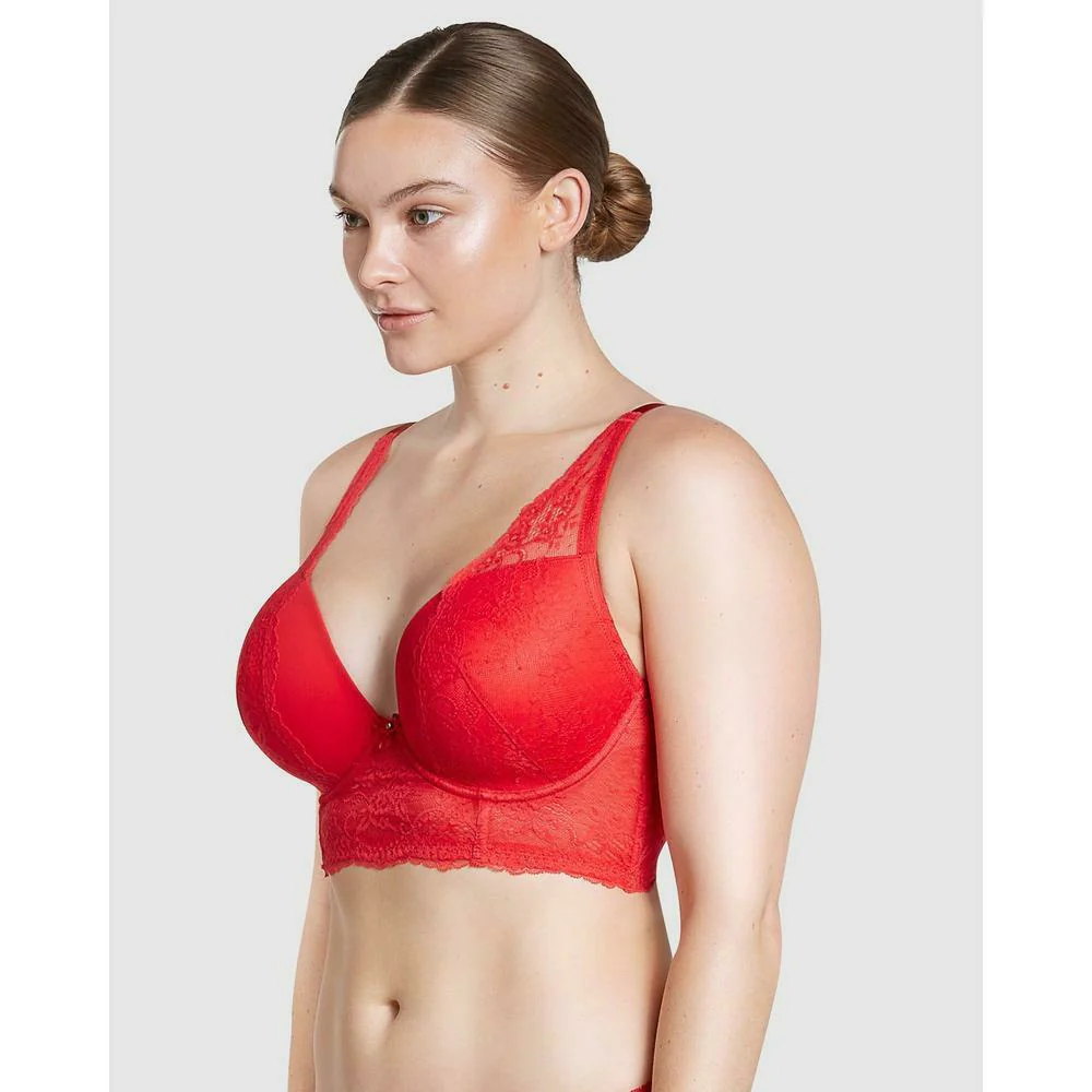 Sandrine Underwired Longline Plunge Bra - Image 5