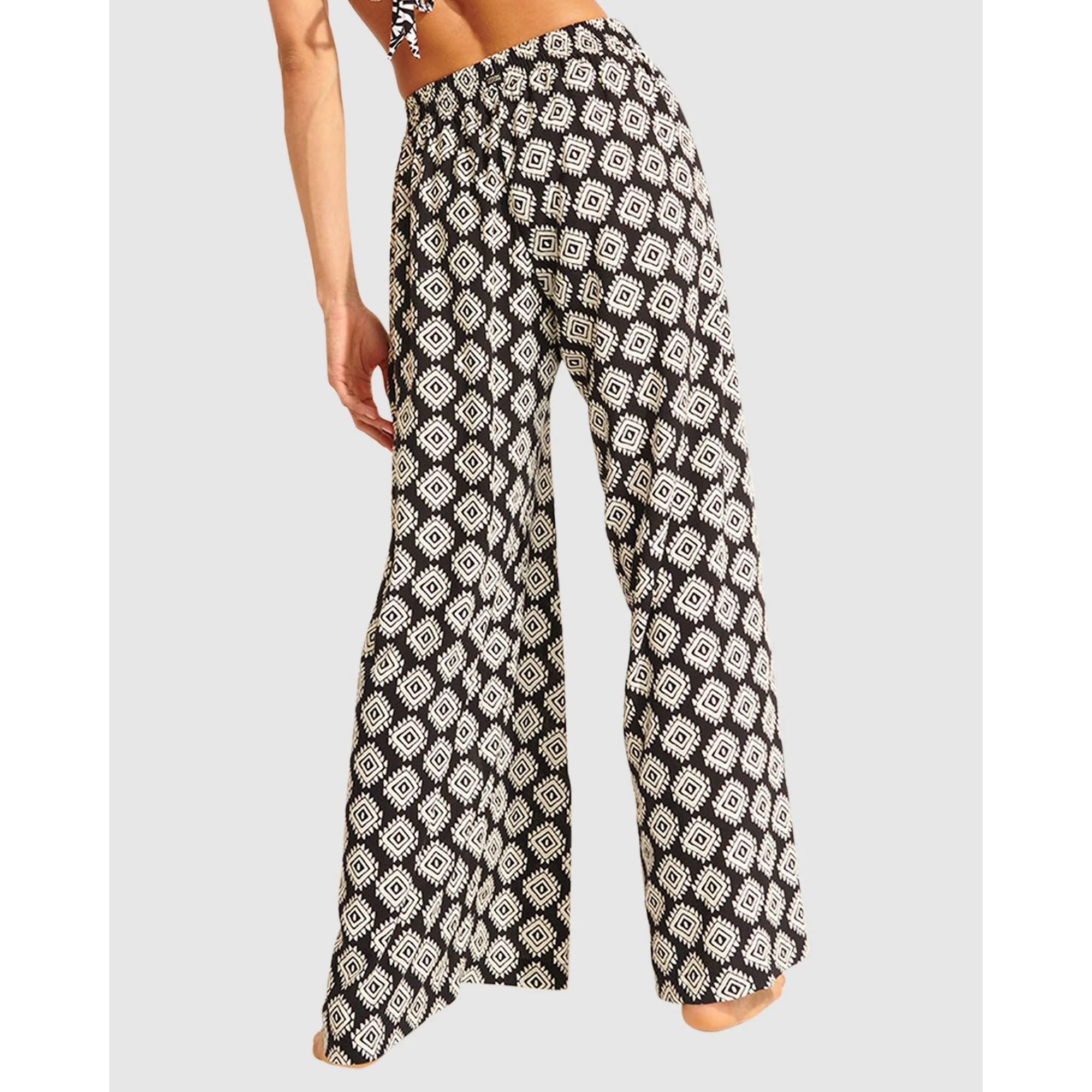 Sarong Stefa Wide Leg Beach Pants with Slits - Image 2